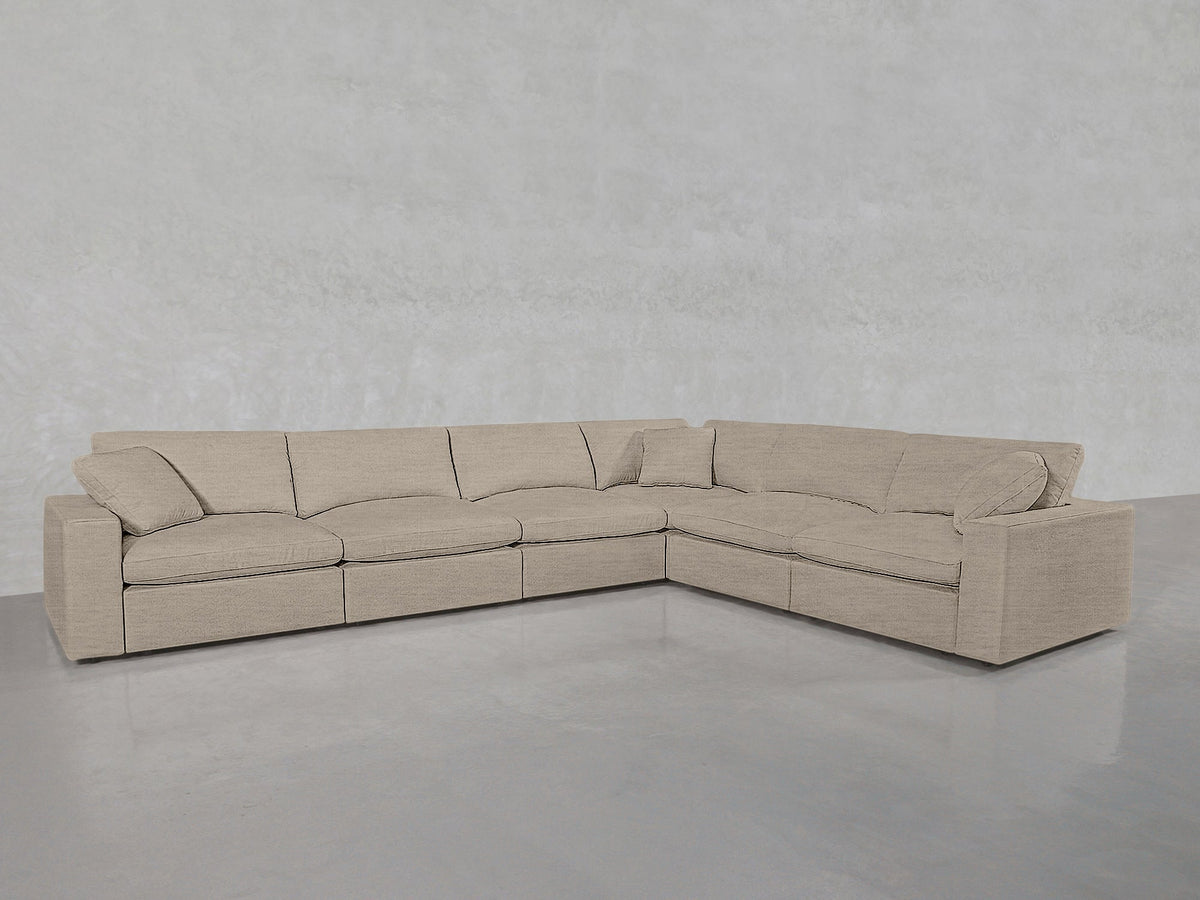 6-Seat Modular Corner Right Sectional - 7th Avenue