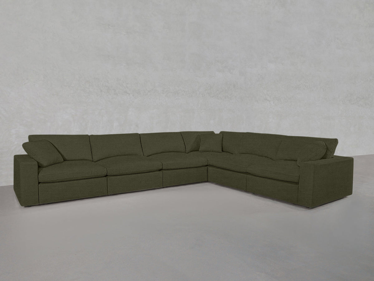 6-Seat Modular Corner Right Sectional - 7th Avenue