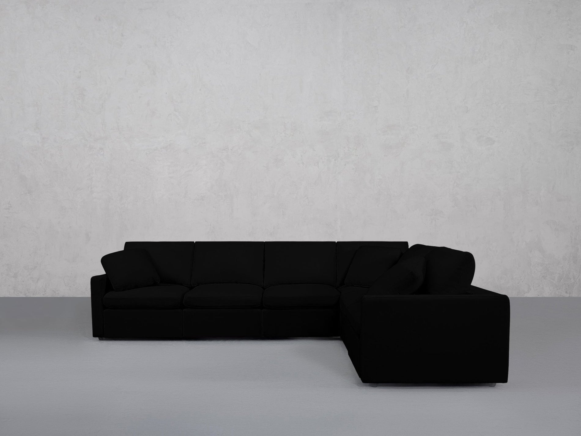 6-Seat Modular Corner Right Sectional (Thin Arms) - 7th Avenue