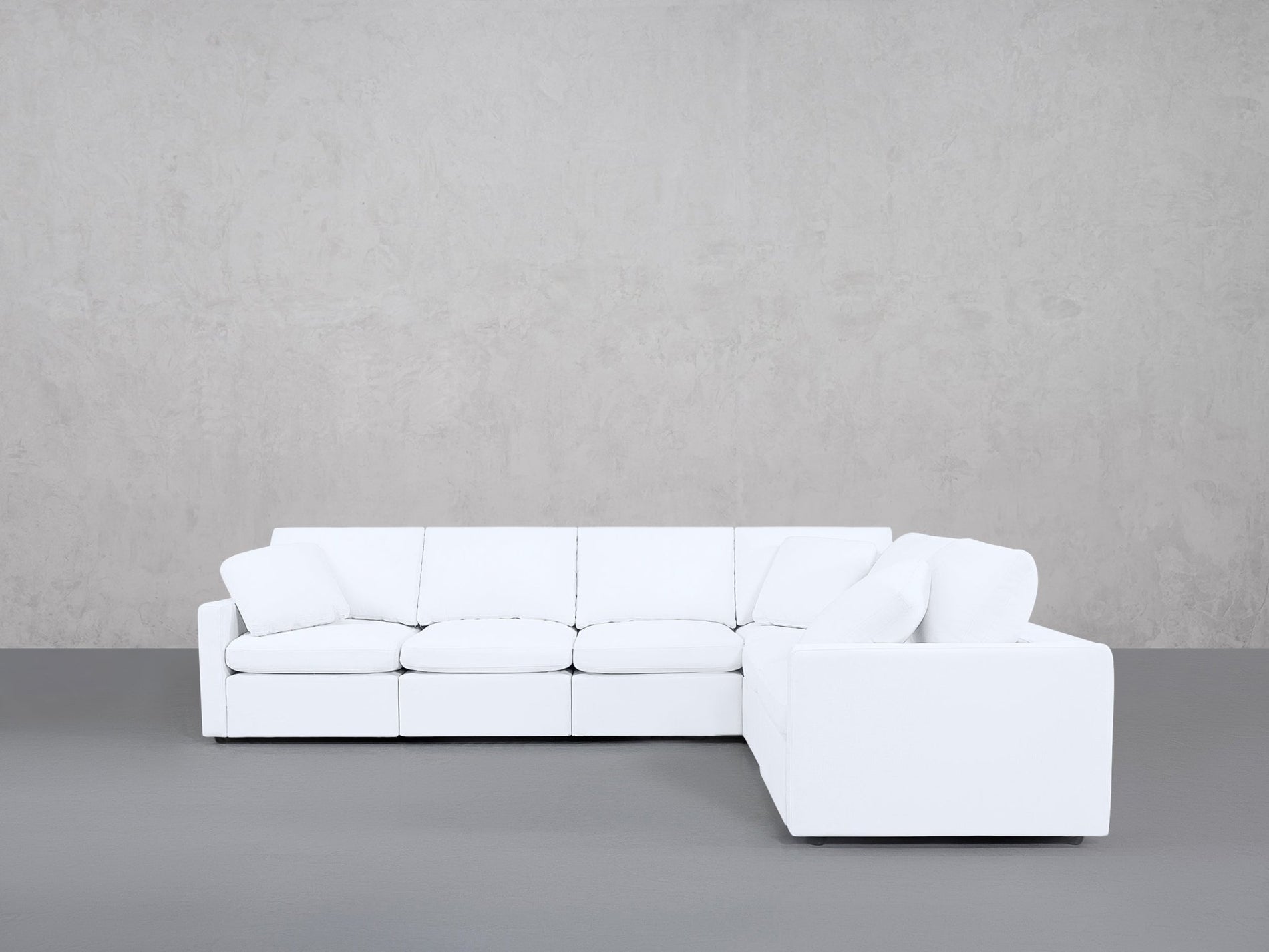 6-Seat Modular Corner Right Sectional (Thin Arms) - 7th Avenue