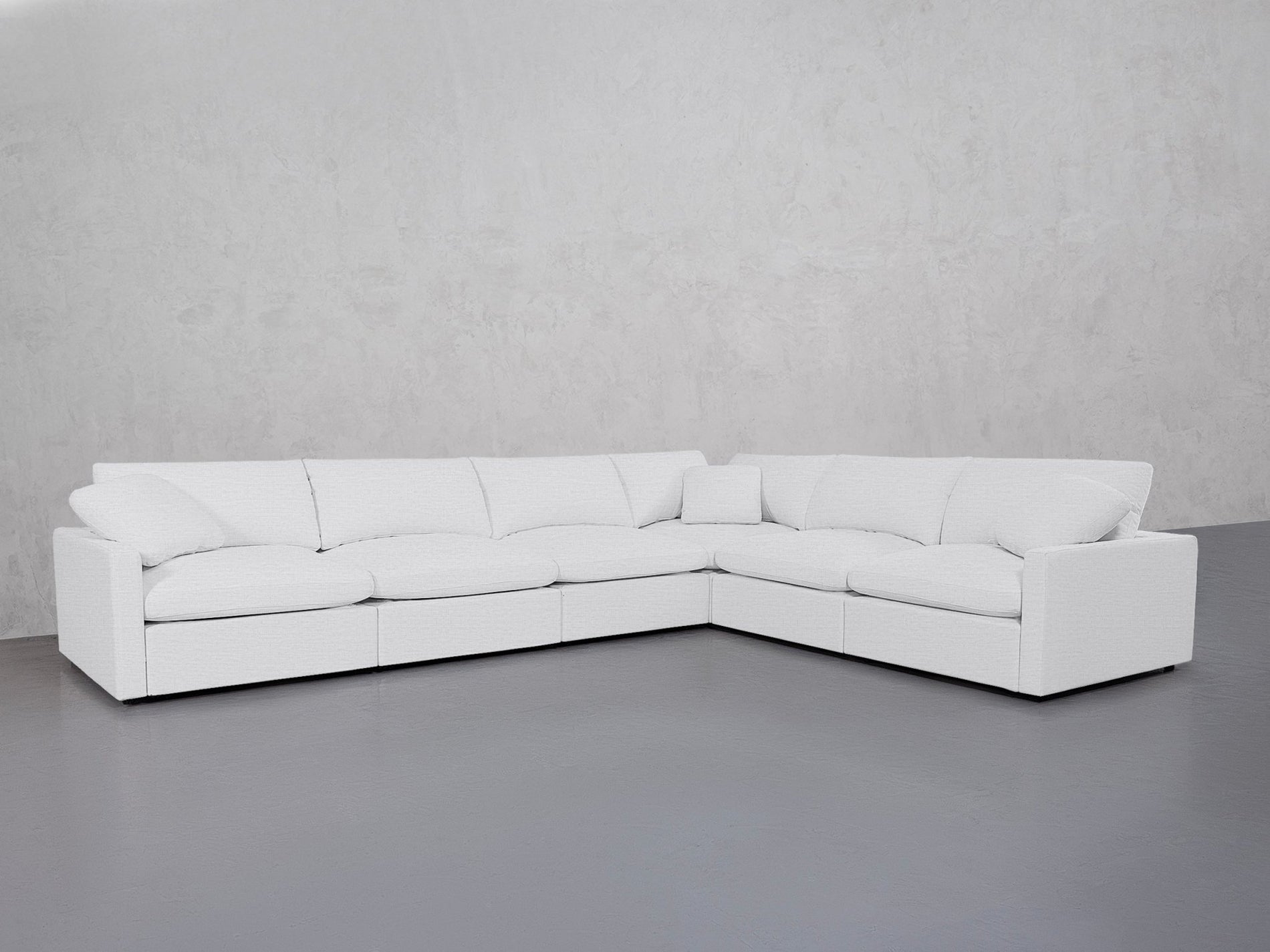 6-Seat Modular Corner Right Sectional (Thin Arms) - 7th Avenue