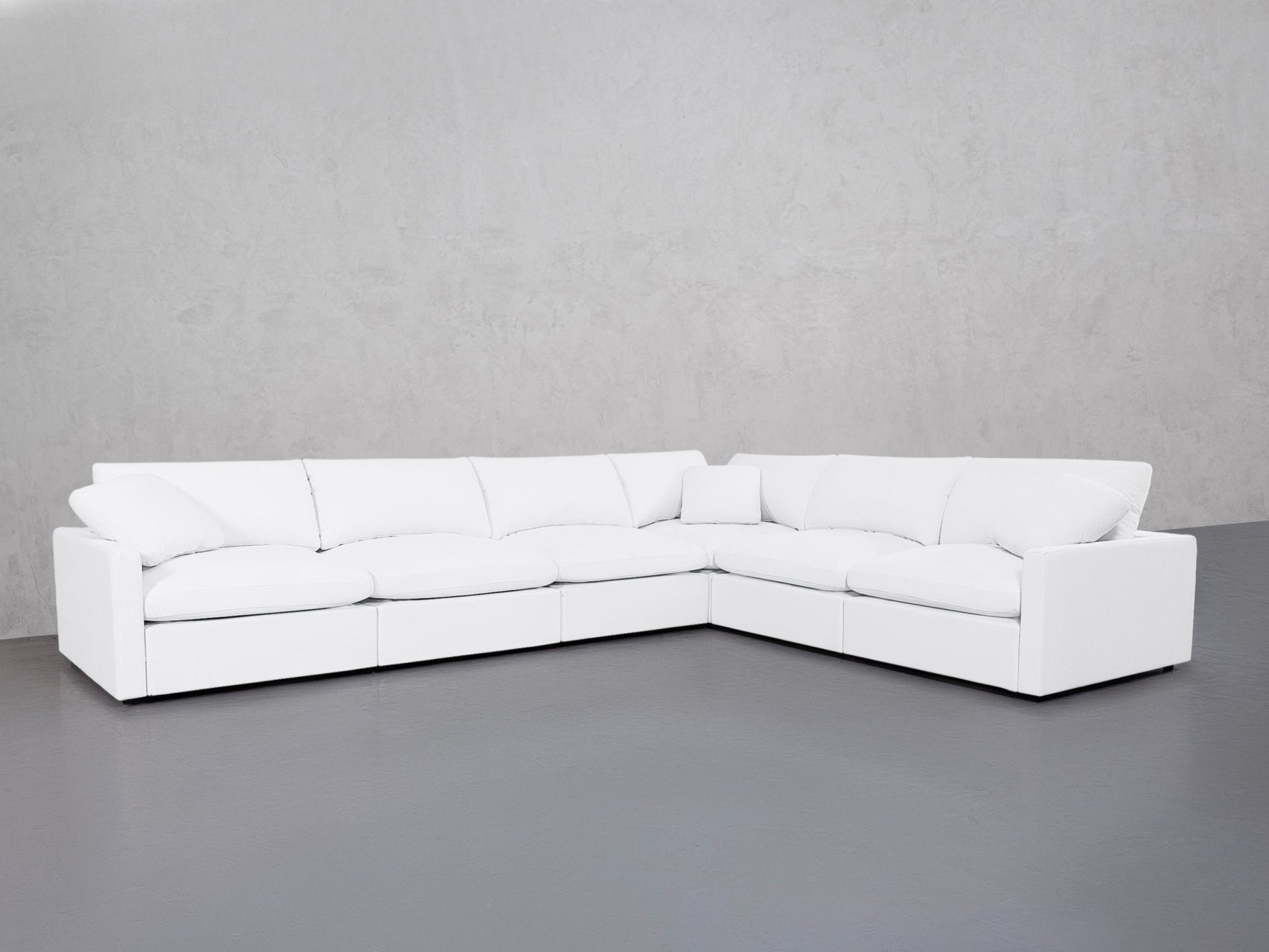 6-Seat Modular Corner Right Sectional (Thin Arms) - 7th Avenue