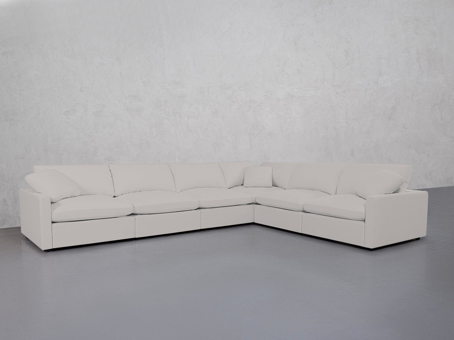 6-Seat Modular Corner Right Sectional (Thin Arms) - 7th Avenue