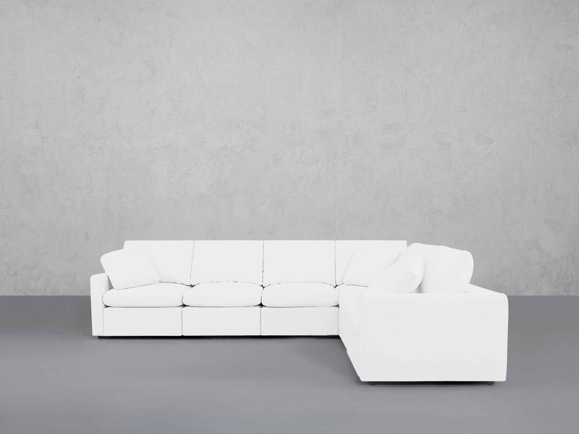 6-Seat Modular Corner Right Sectional (Thin Arms) - 7th Avenue