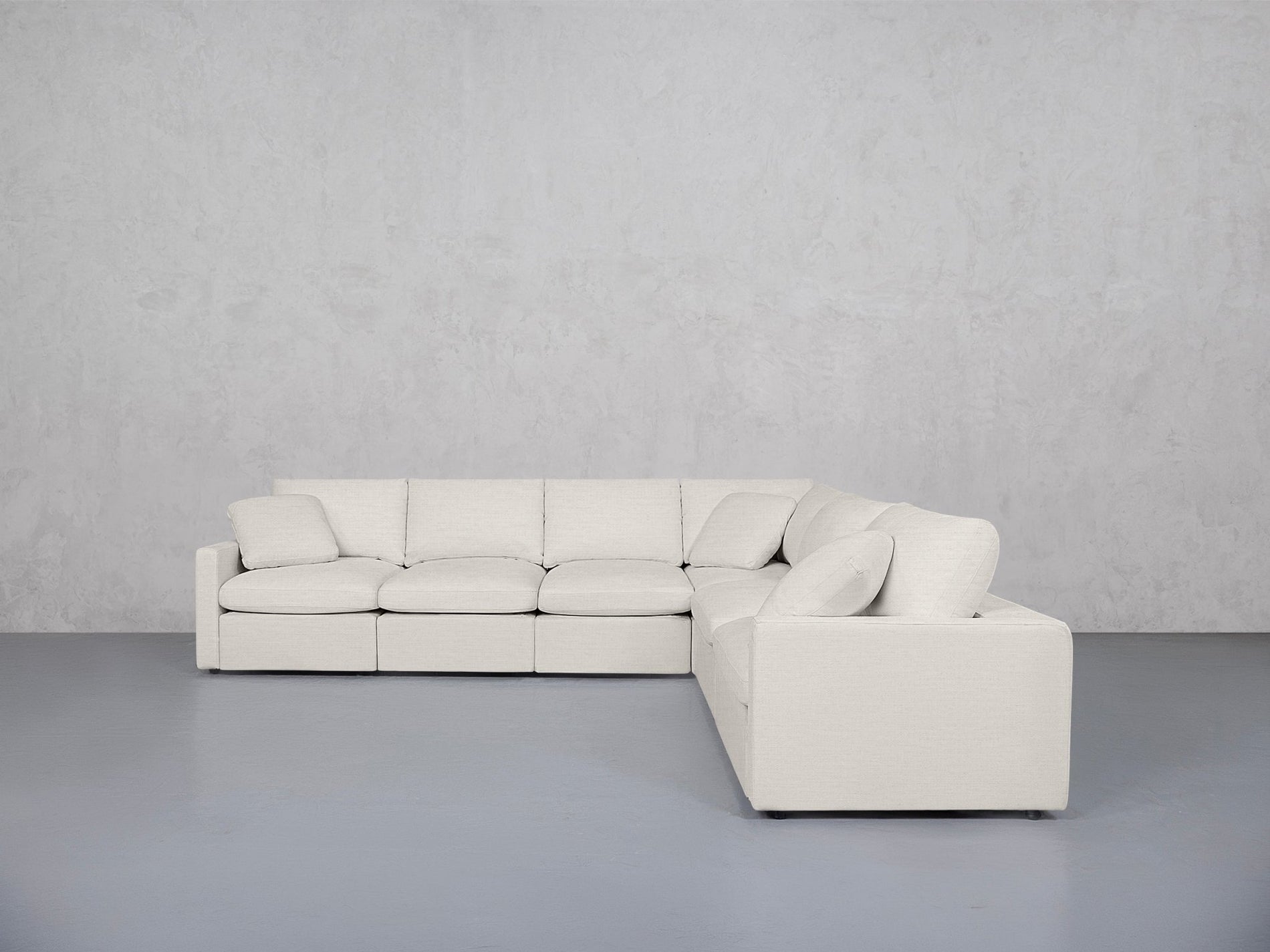 6-Seat Modular Corner Right Sectional (Thin Arms) - 7th Avenue