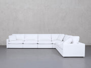 6-Seat Modular Corner Right Sectional (Thin Arms) - 7th Avenue
