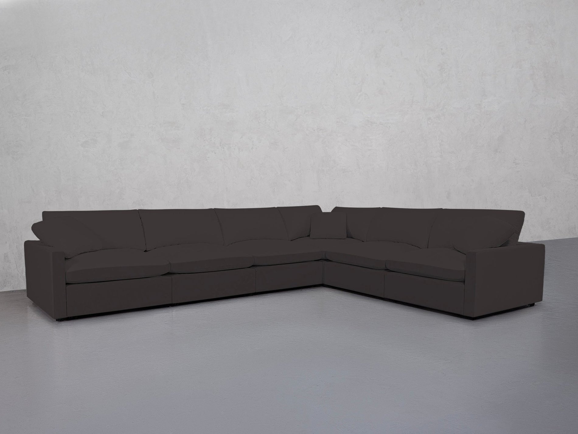 6-Seat Modular Corner Right Sectional (Thin Arms) - 7th Avenue