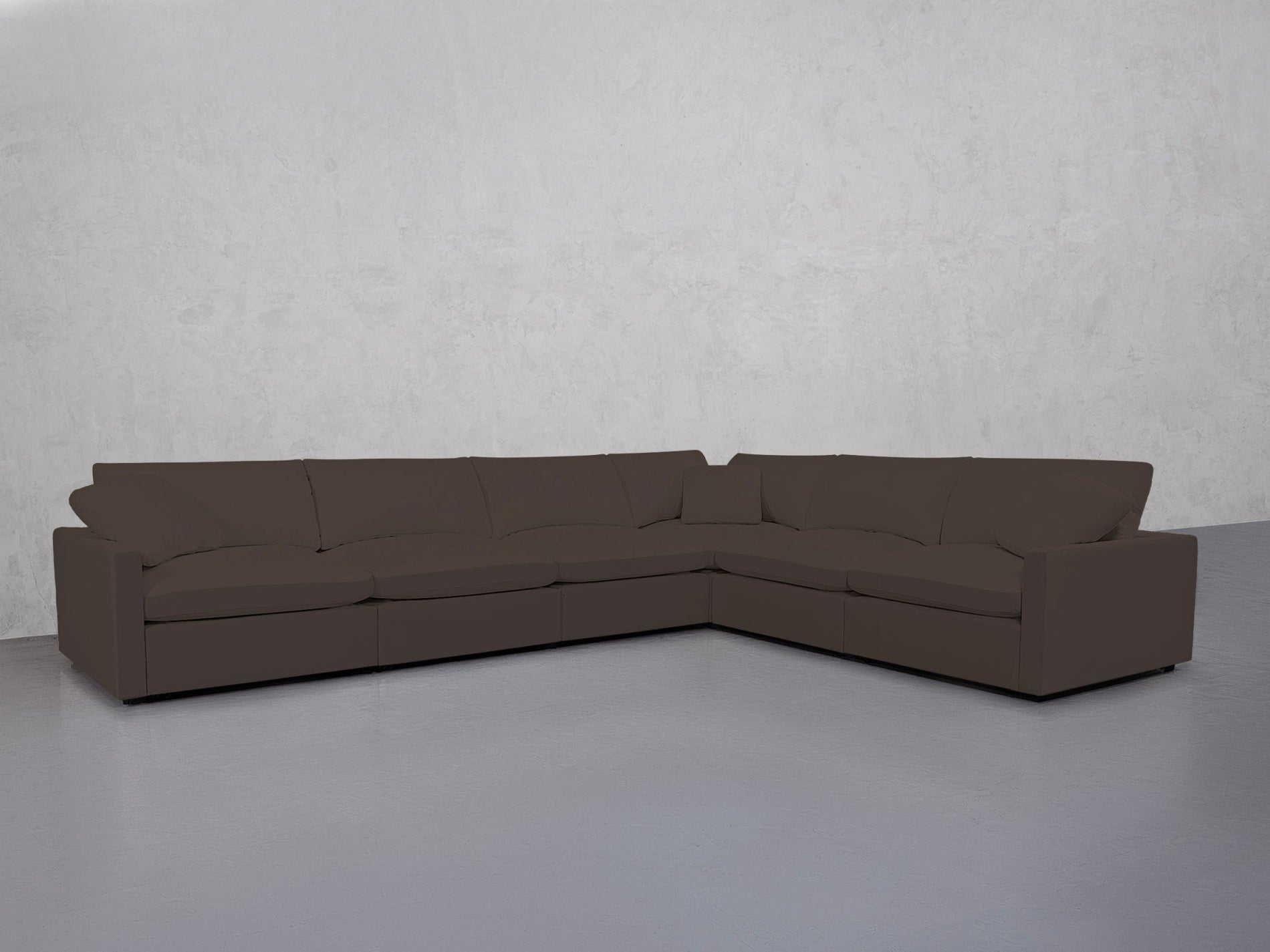 6-Seat Modular Corner Right Sectional (Thin Arms) - 7th Avenue