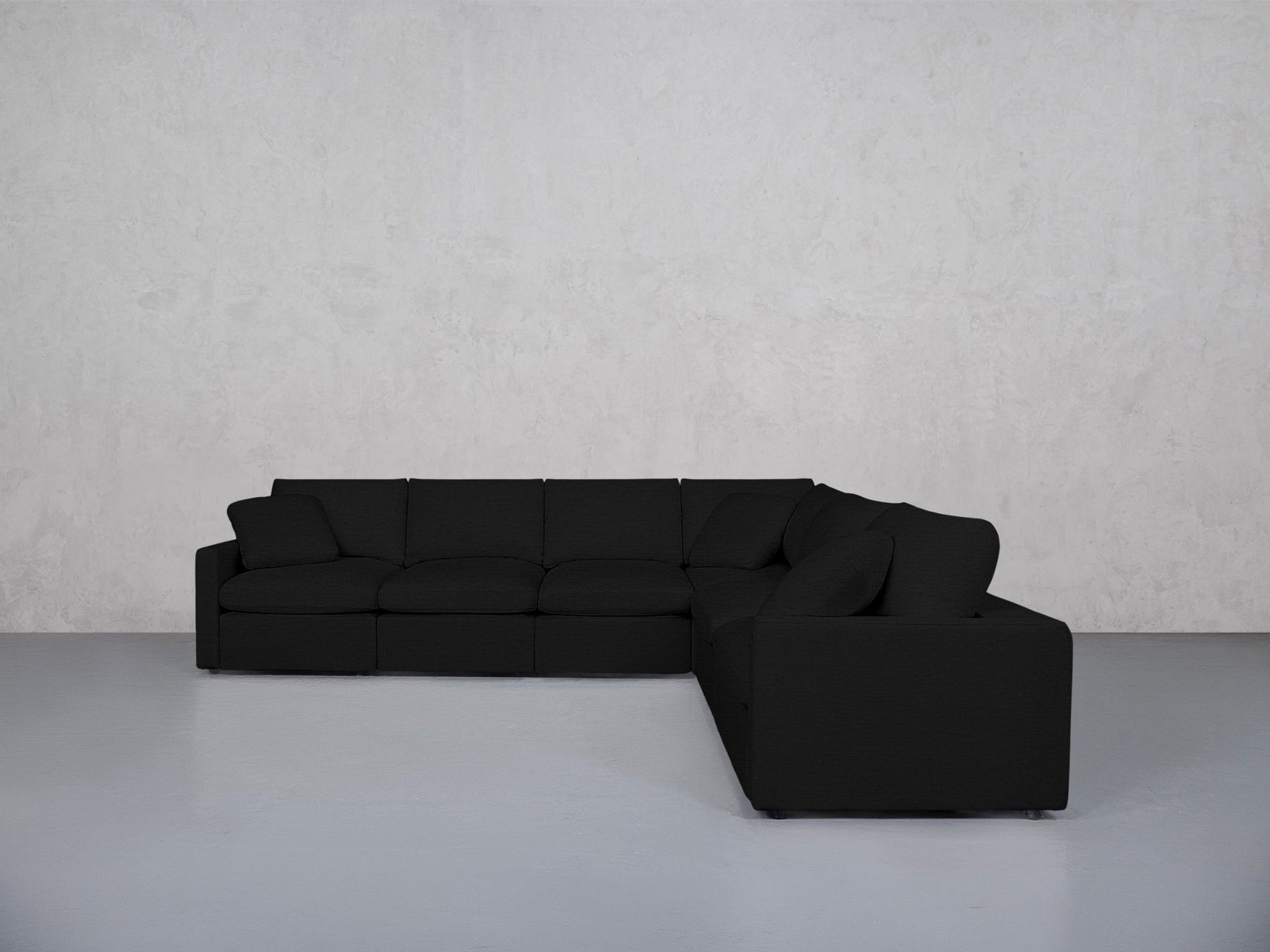 6-Seat Modular Corner Right Sectional (Thin Arms) - 7th Avenue