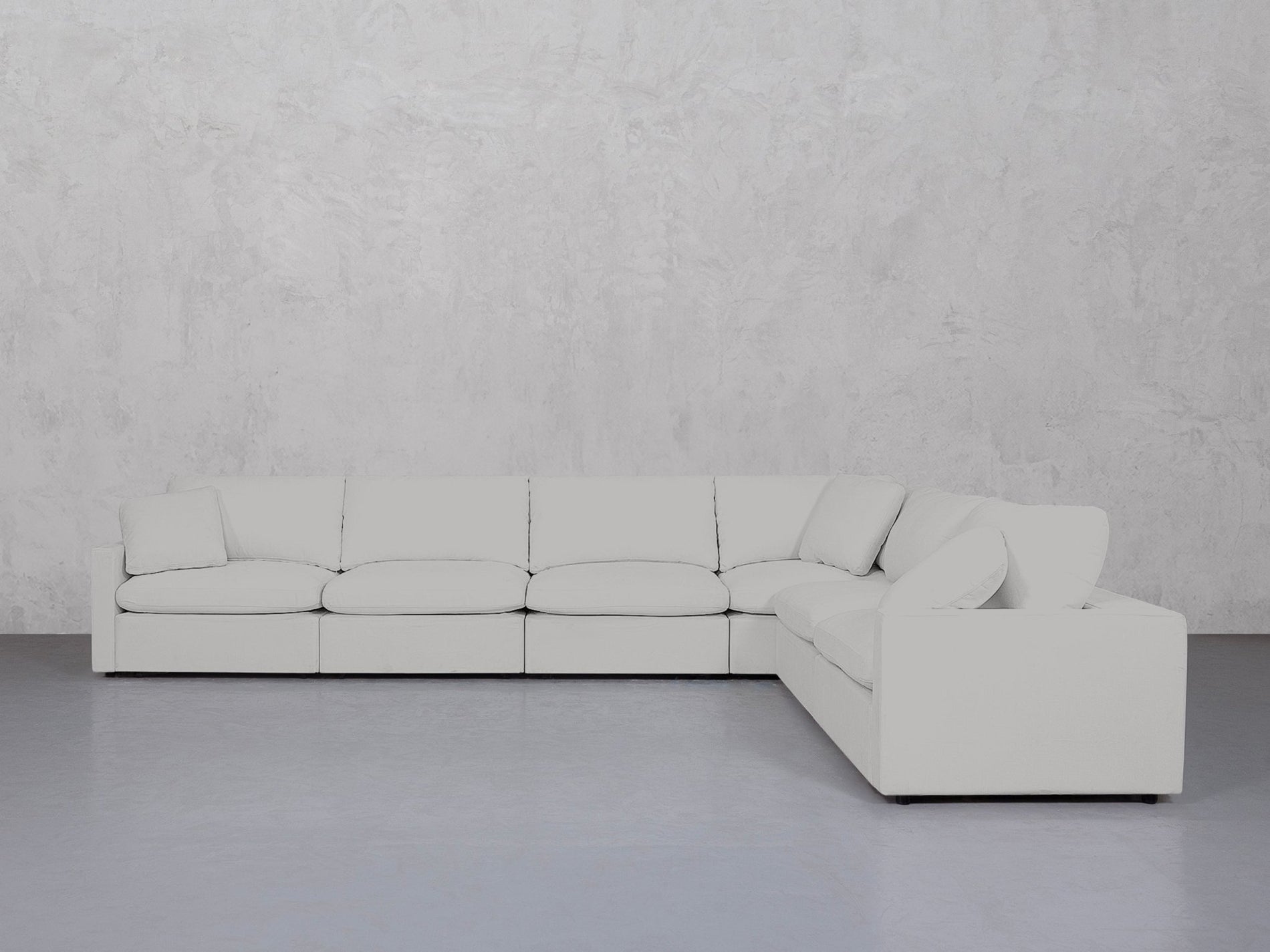 6-Seat Modular Corner Right Sectional (Thin Arms) - 7th Avenue