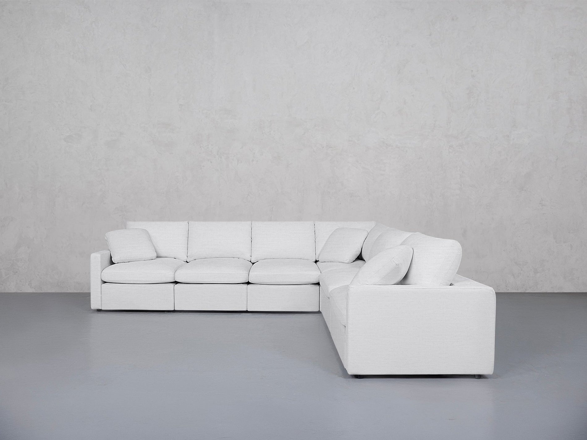 6-Seat Modular Corner Right Sectional (Thin Arms) - 7th Avenue