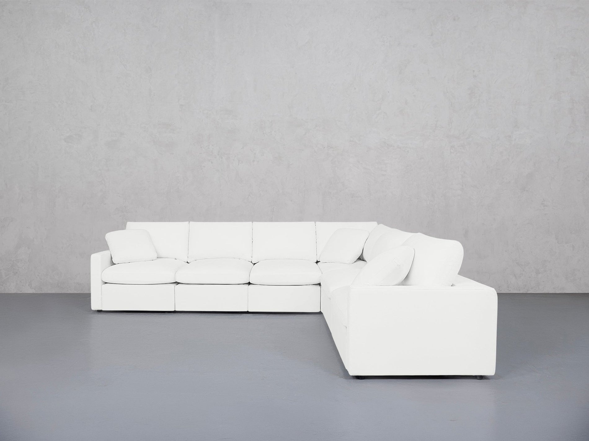 6-Seat Modular Corner Right Sectional (Thin Arms) - 7th Avenue