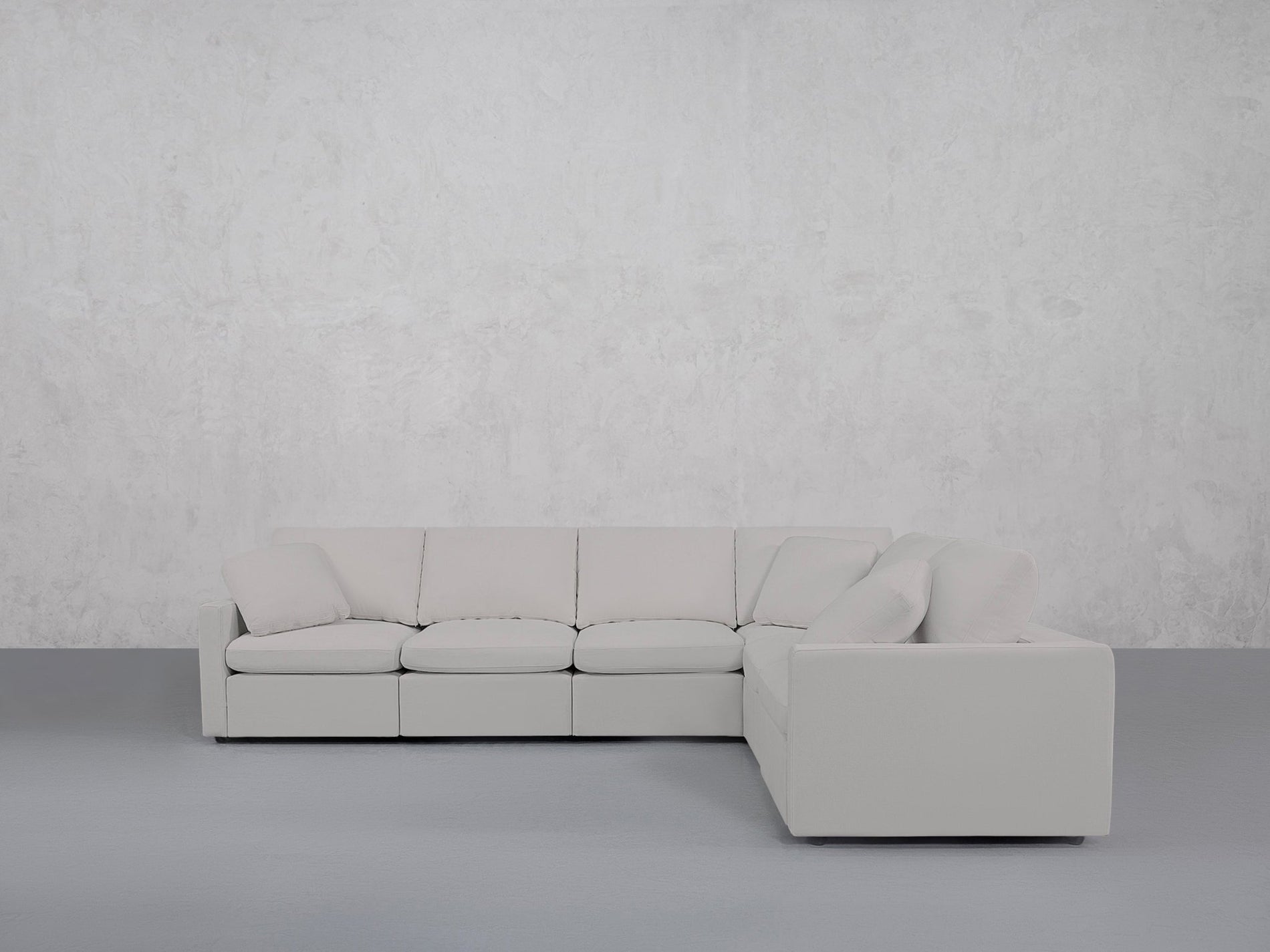 6-Seat Modular Corner Right Sectional (Thin Arms) - 7th Avenue
