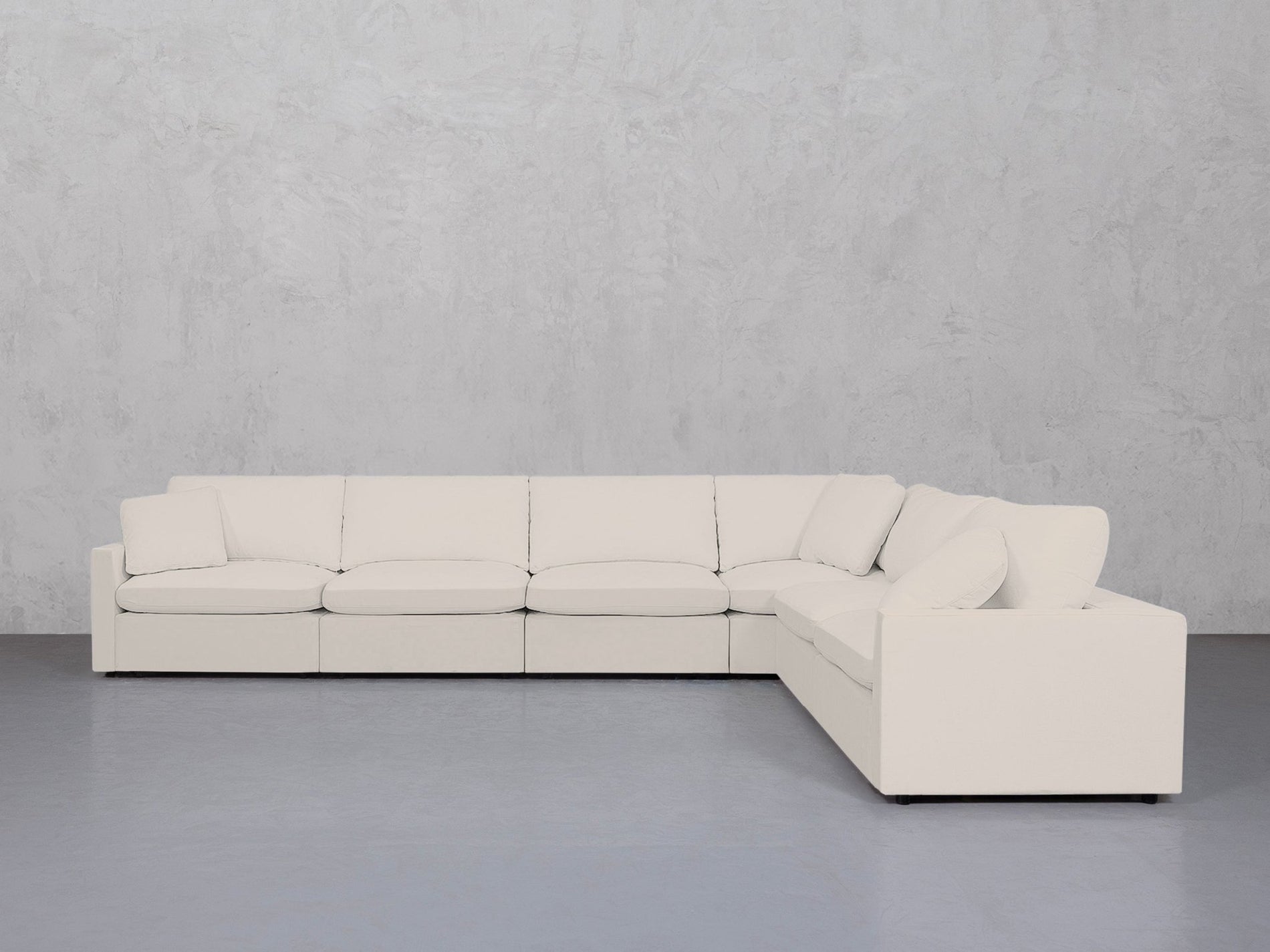 6-Seat Modular Corner Right Sectional (Thin Arms) - 7th Avenue