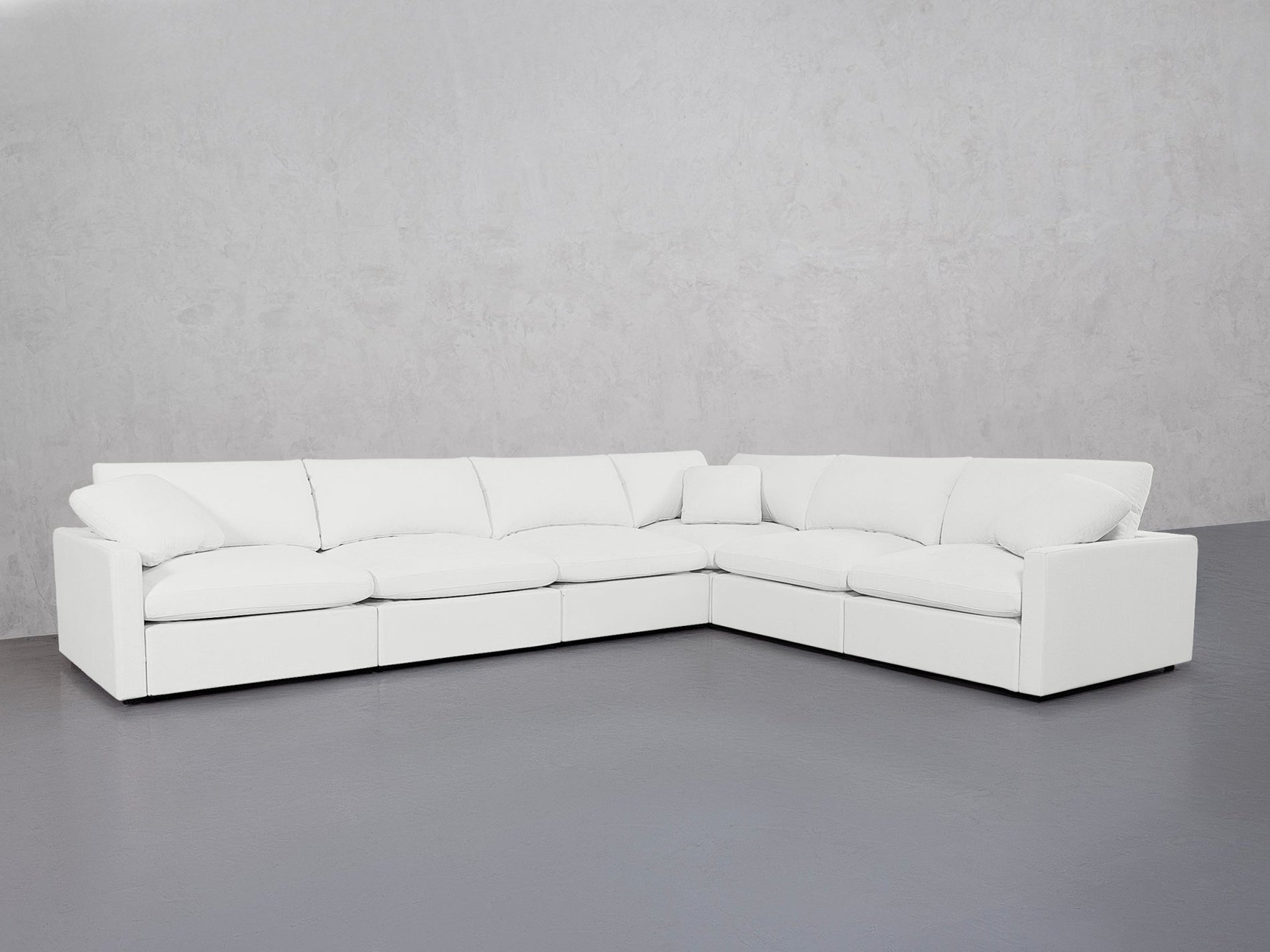 6-Seat Modular Corner Right Sectional (Thin Arms) - 7th Avenue