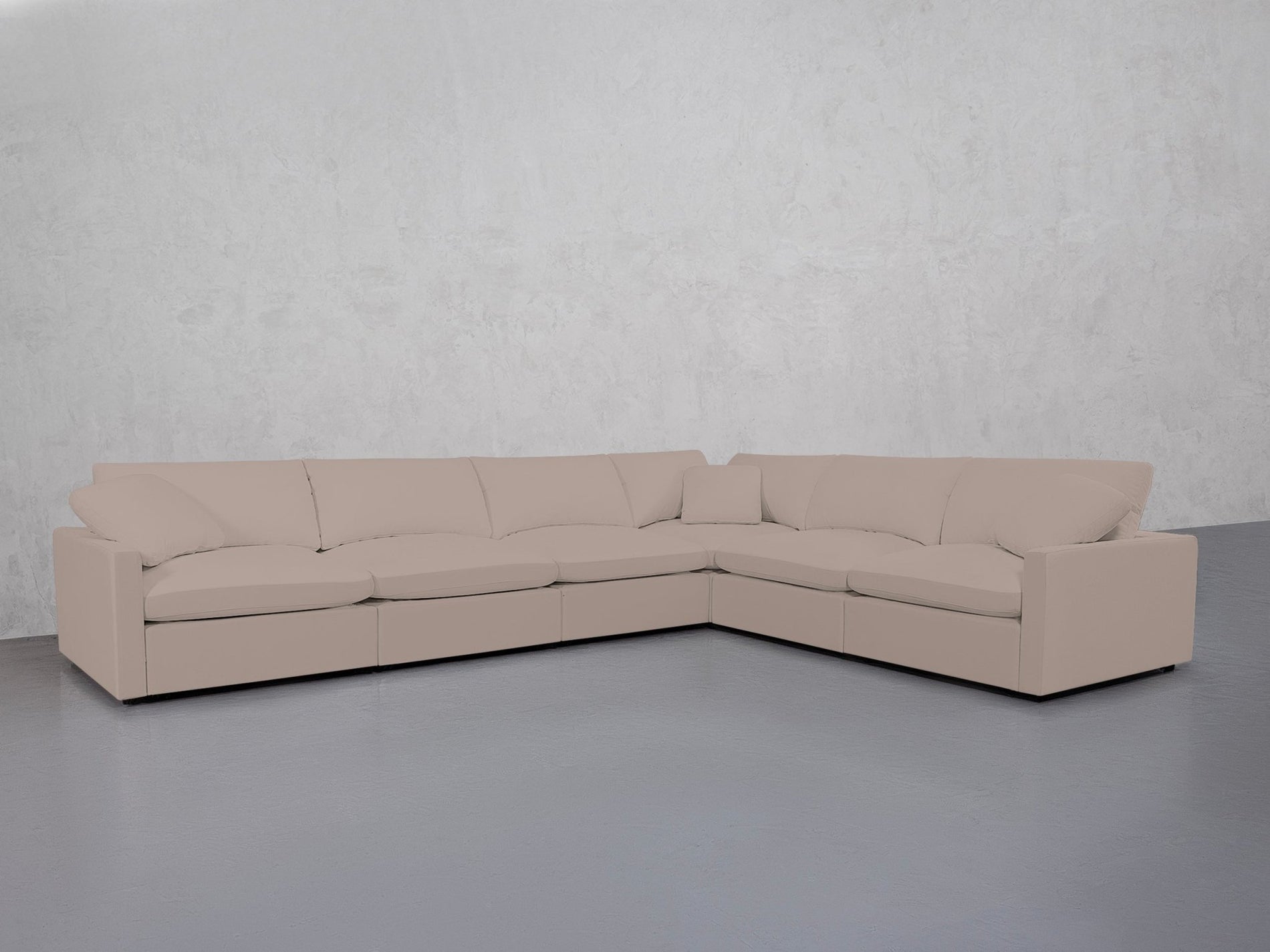 6-Seat Modular Corner Right Sectional (Thin Arms) - 7th Avenue