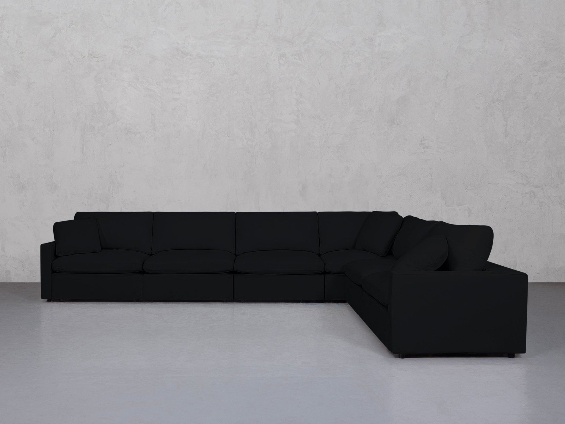 6-Seat Modular Corner Right Sectional (Thin Arms) - 7th Avenue