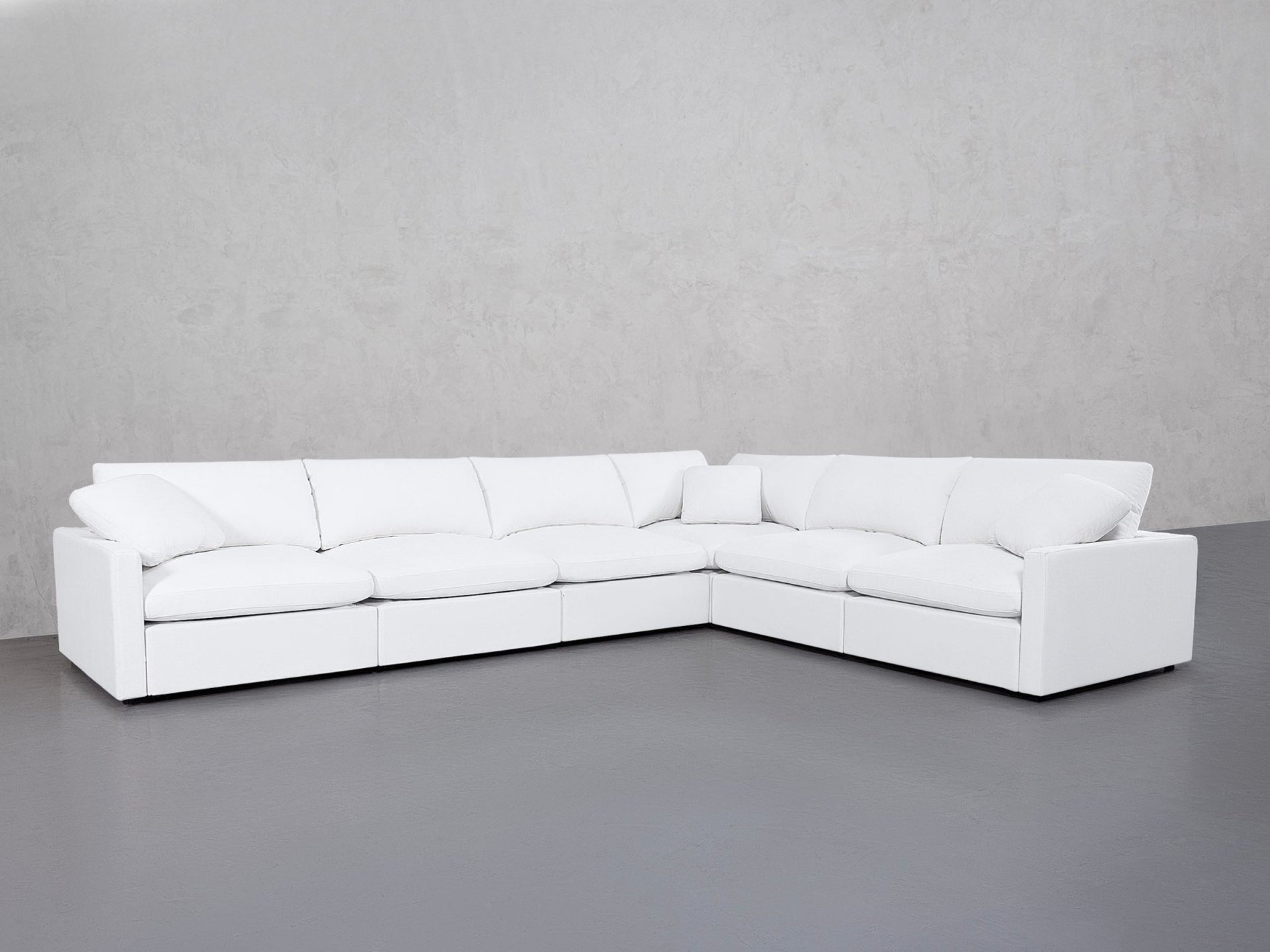 6-Seat Modular Corner Right Sectional (Thin Arms) - 7th Avenue