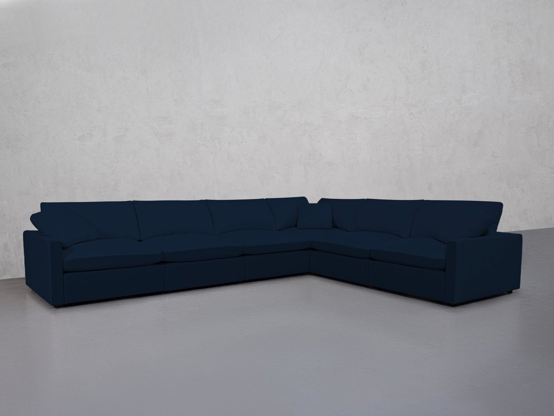 6-Seat Modular Corner Right Sectional (Thin Arms) - 7th Avenue