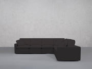 6-Seat Modular Corner Right Sectional (Thin Arms) - 7th Avenue