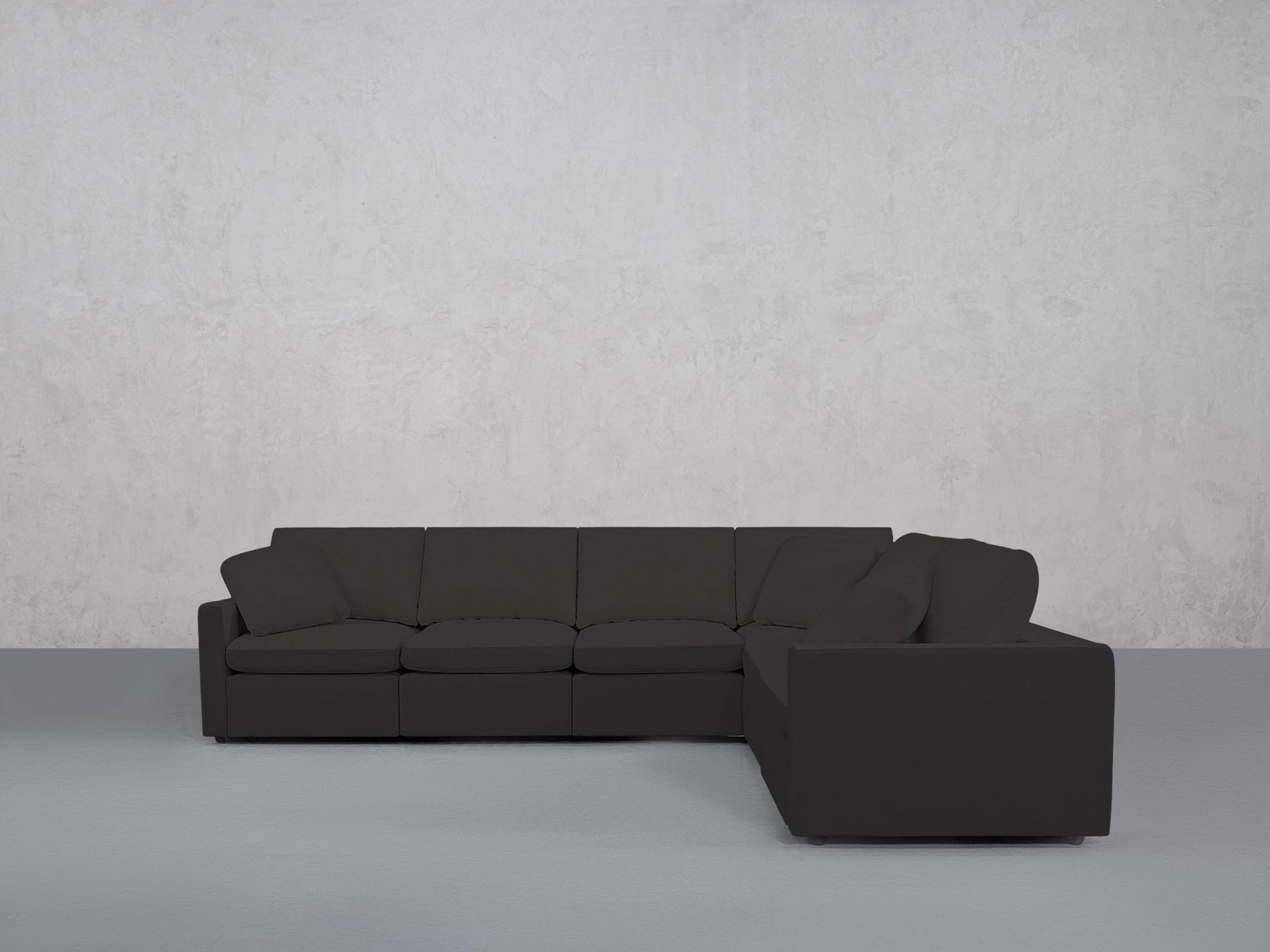 6-Seat Modular Corner Right Sectional (Thin Arms) - 7th Avenue