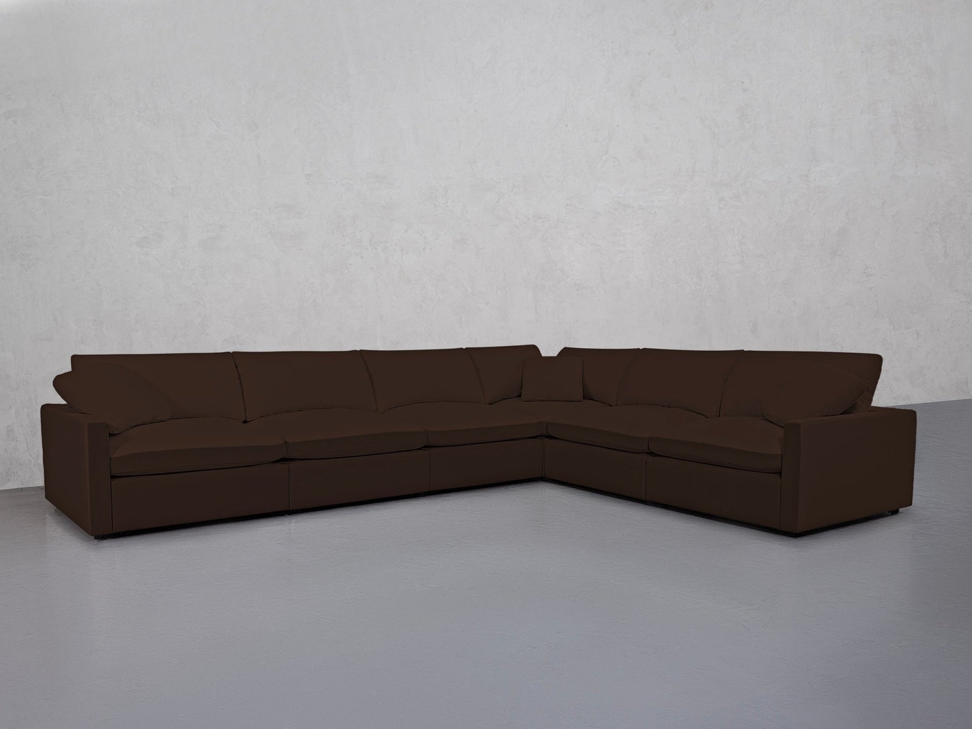 6-Seat Modular Corner Right Sectional (Thin Arms) - 7th Avenue