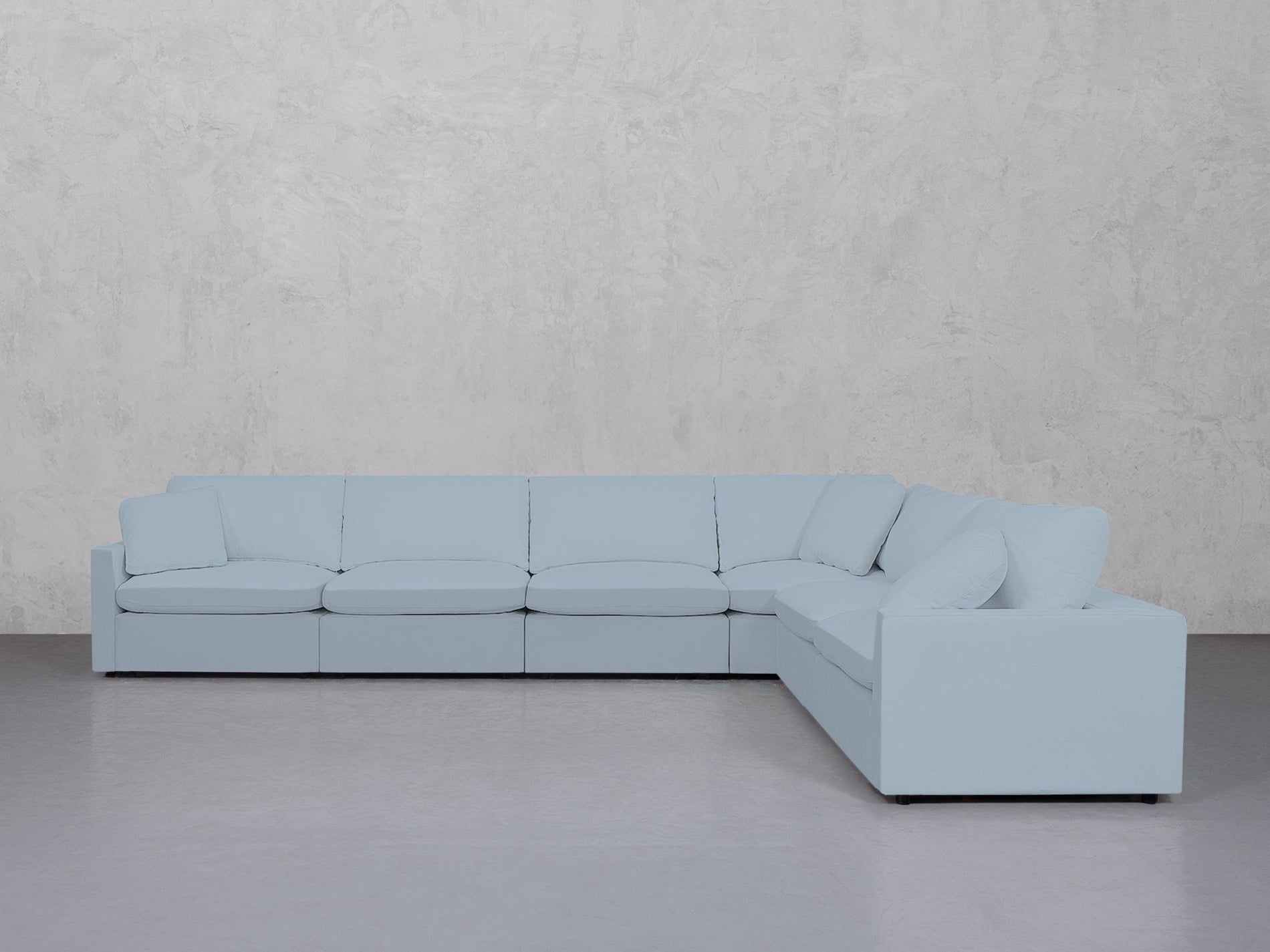 6-Seat Modular Corner Right Sectional (Thin Arms) - 7th Avenue