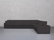 6-Seat Modular Corner Right Sectional (Thin Arms) - 7th Avenue