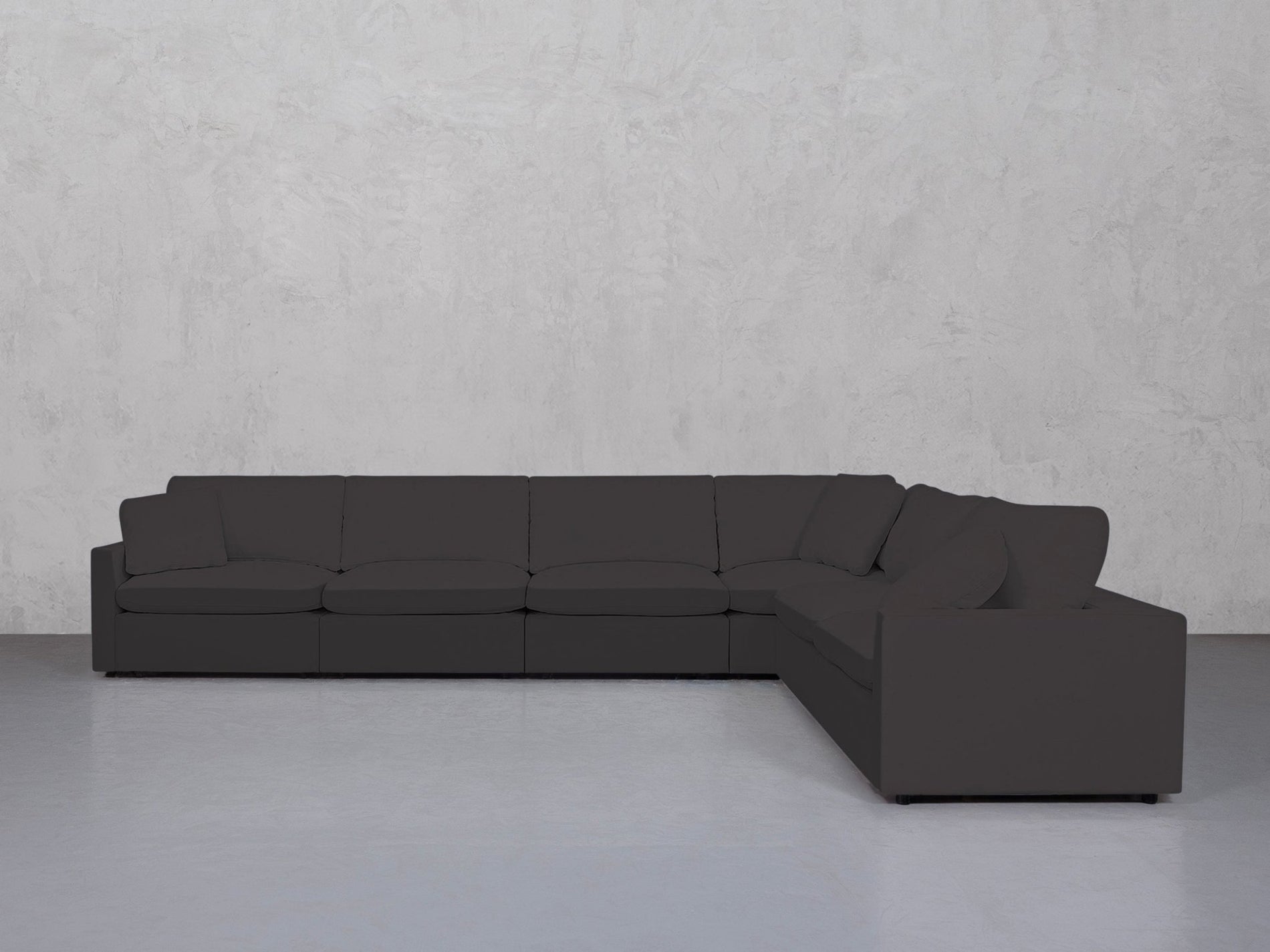 6-Seat Modular Corner Right Sectional (Thin Arms) - 7th Avenue