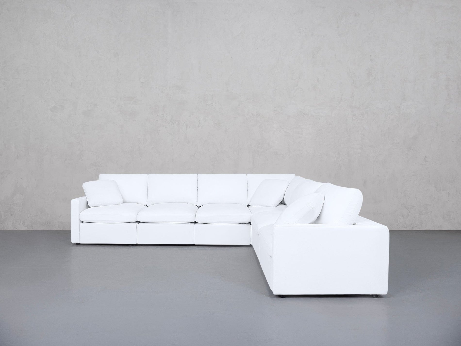 6-Seat Modular Corner Right Sectional (Thin Arms) - 7th Avenue
