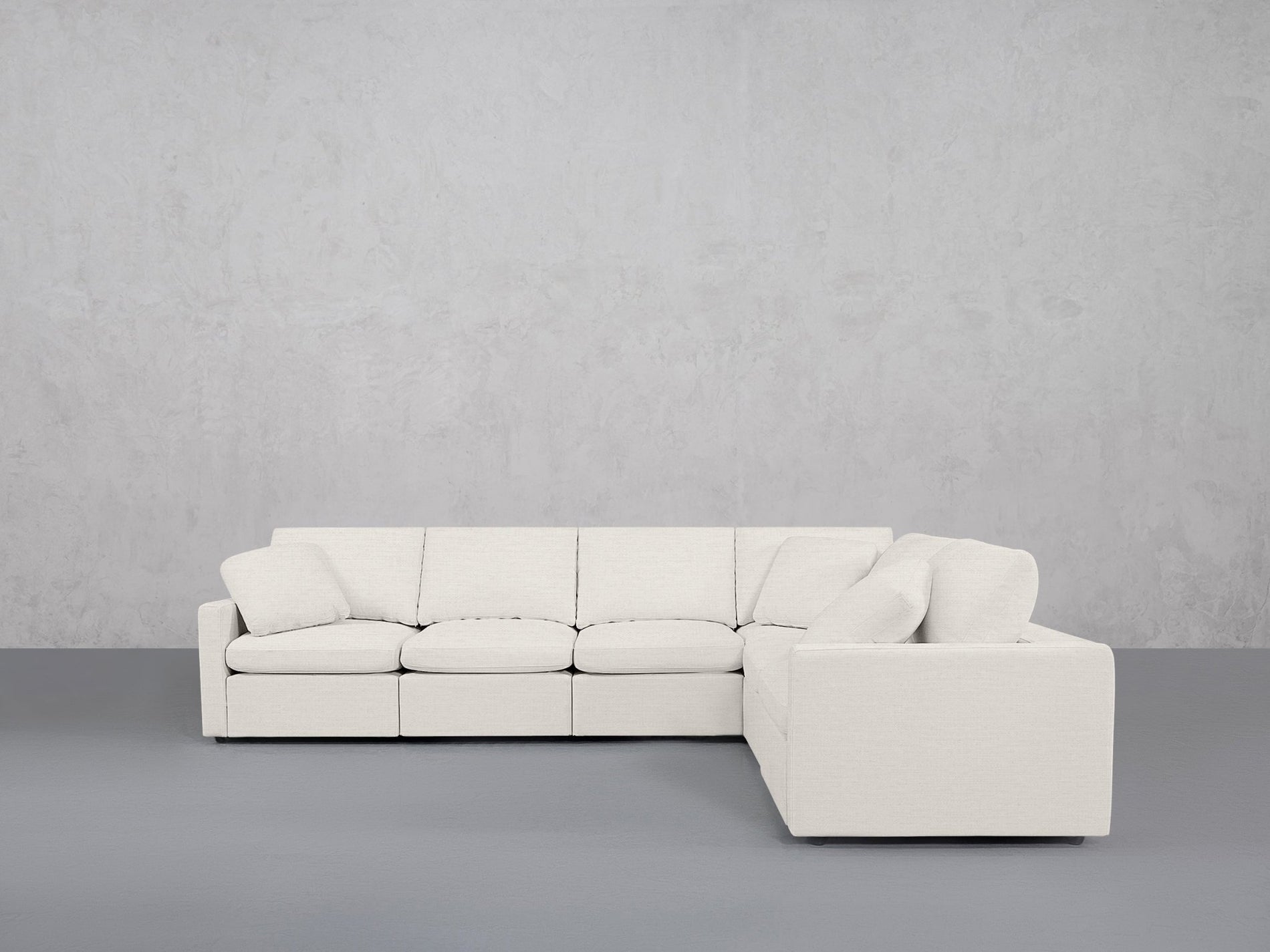 6-Seat Modular Corner Right Sectional (Thin Arms) - 7th Avenue