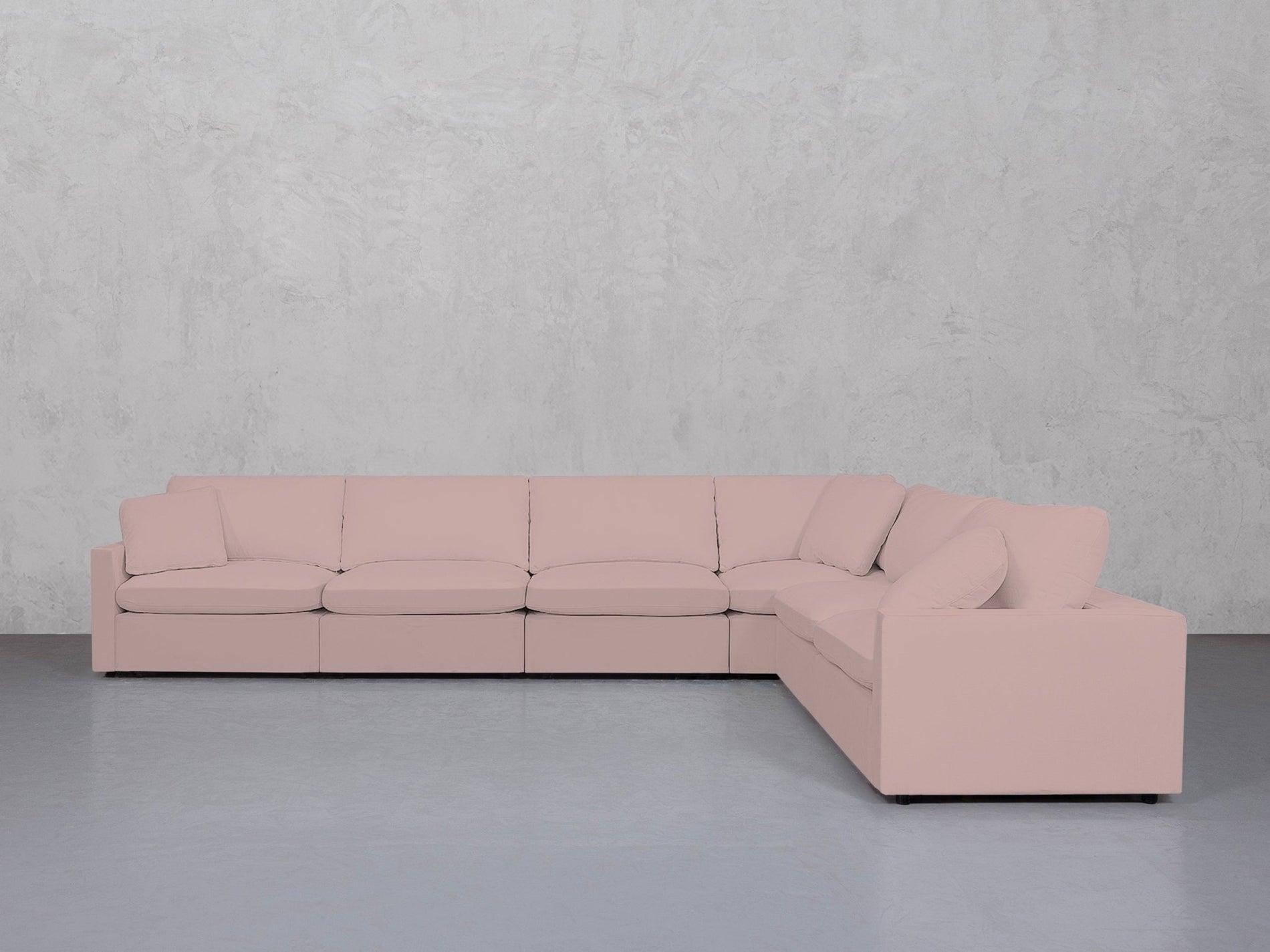 6-Seat Modular Corner Right Sectional (Thin Arms) - 7th Avenue