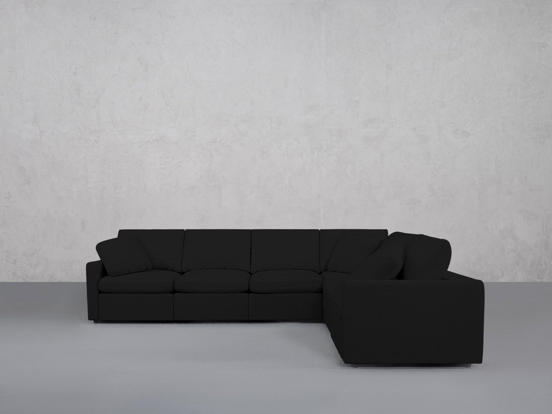 6-Seat Modular Corner Right Sectional (Thin Arms) - 7th Avenue