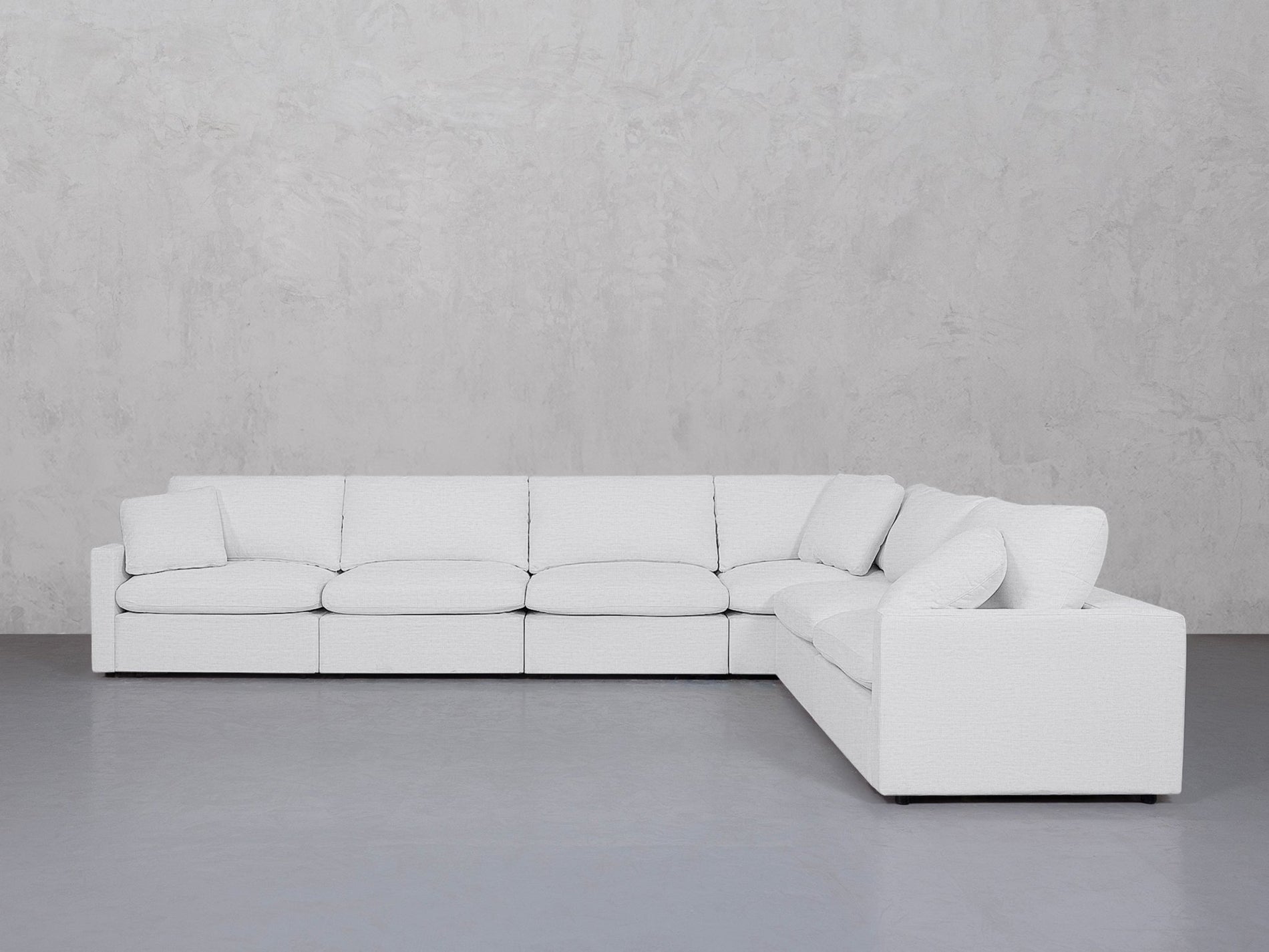 6-Seat Modular Corner Right Sectional (Thin Arms) - 7th Avenue