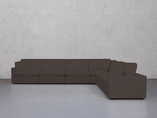 6-Seat Modular Corner Right Sectional (Thin Arms) - 7th Avenue