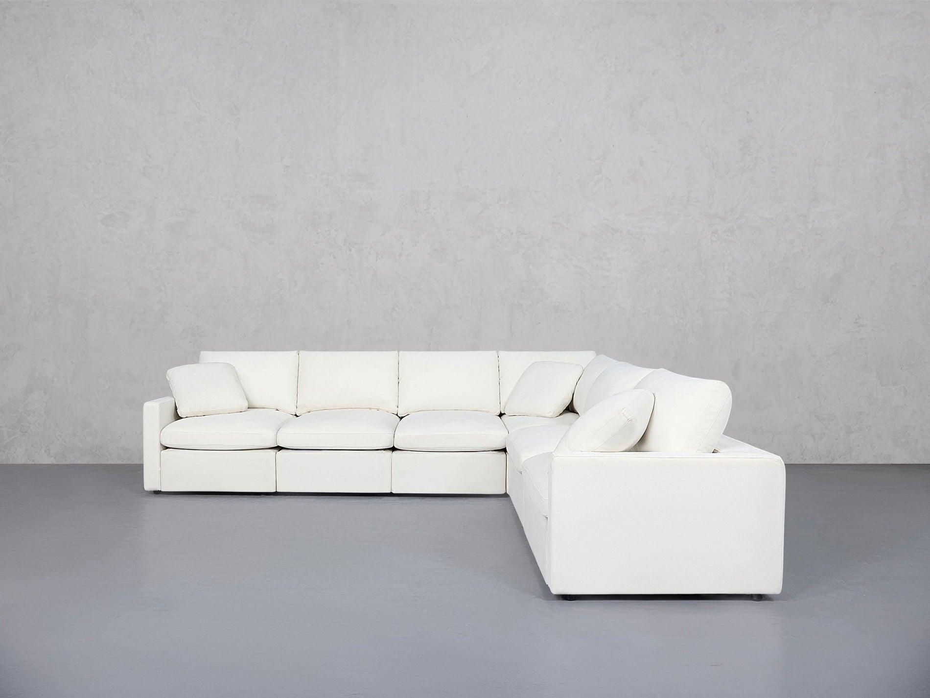 6-Seat Modular Corner Right Sectional (Thin Arms) - 7th Avenue