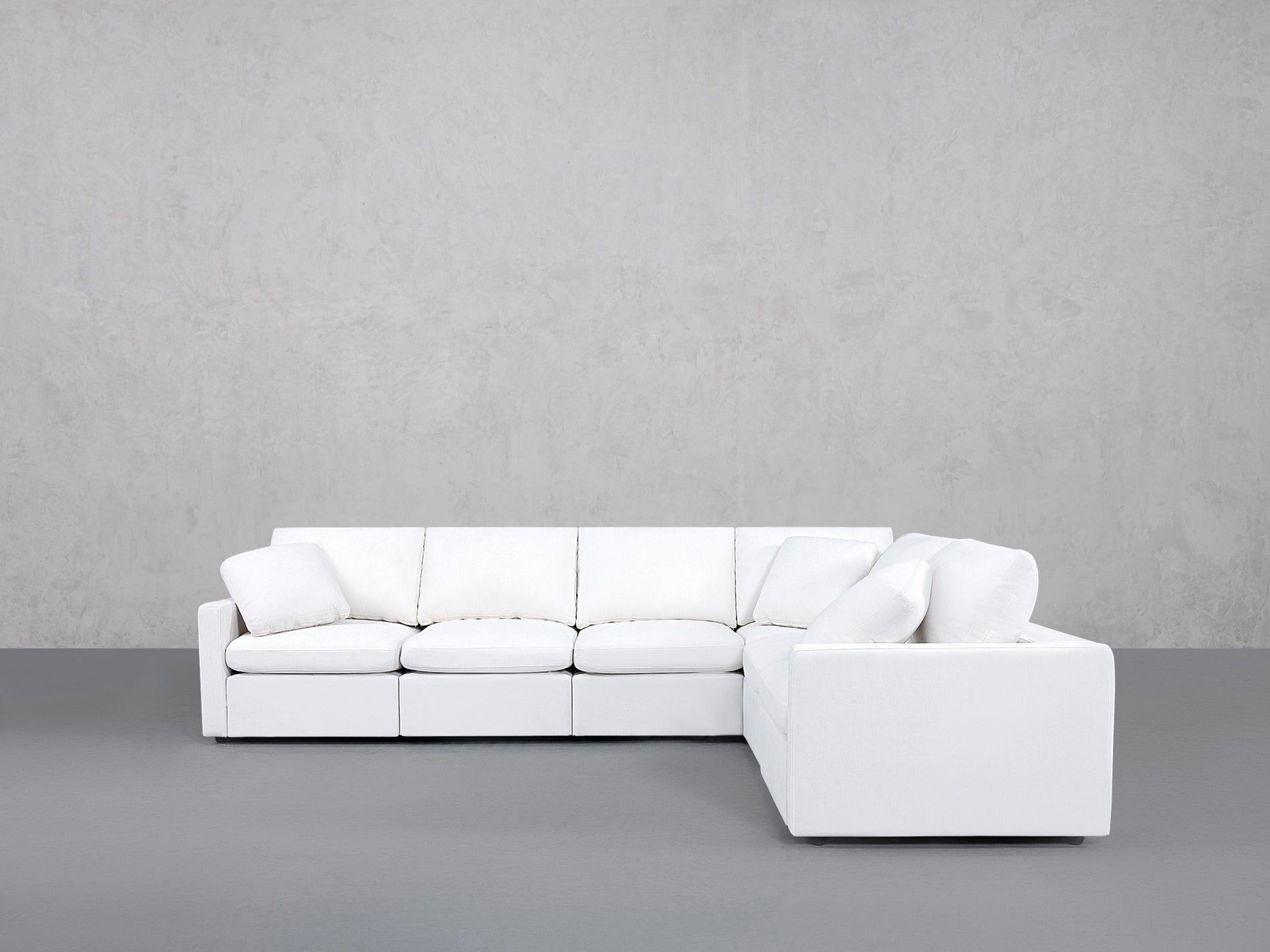 6-Seat Modular Corner Right Sectional (Thin Arms) - 7th Avenue