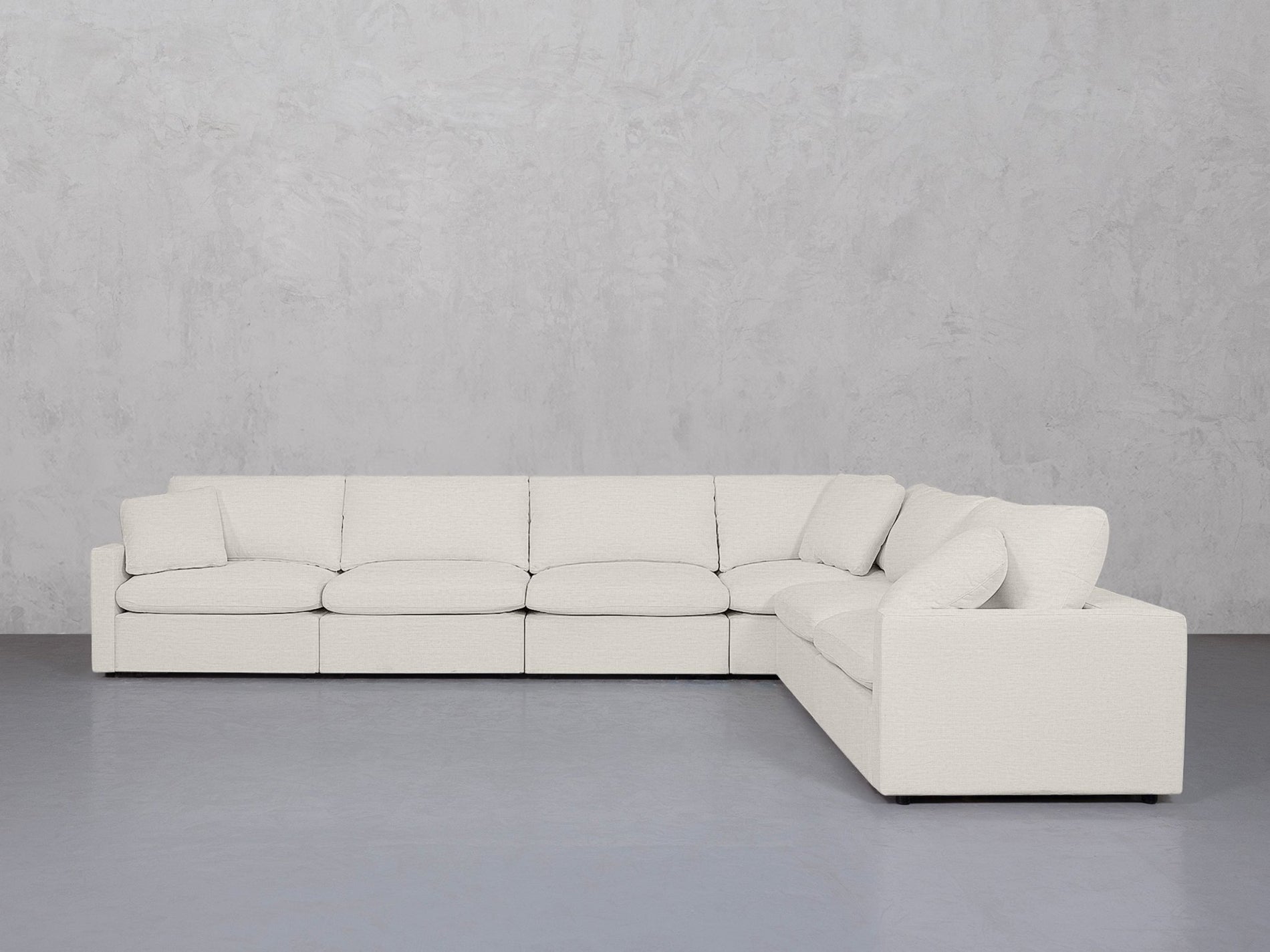 6-Seat Modular Corner Right Sectional (Thin Arms) - 7th Avenue