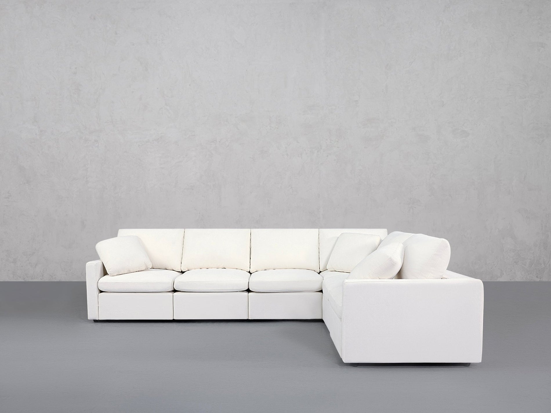6-Seat Modular Corner Right Sectional (Thin Arms) - 7th Avenue