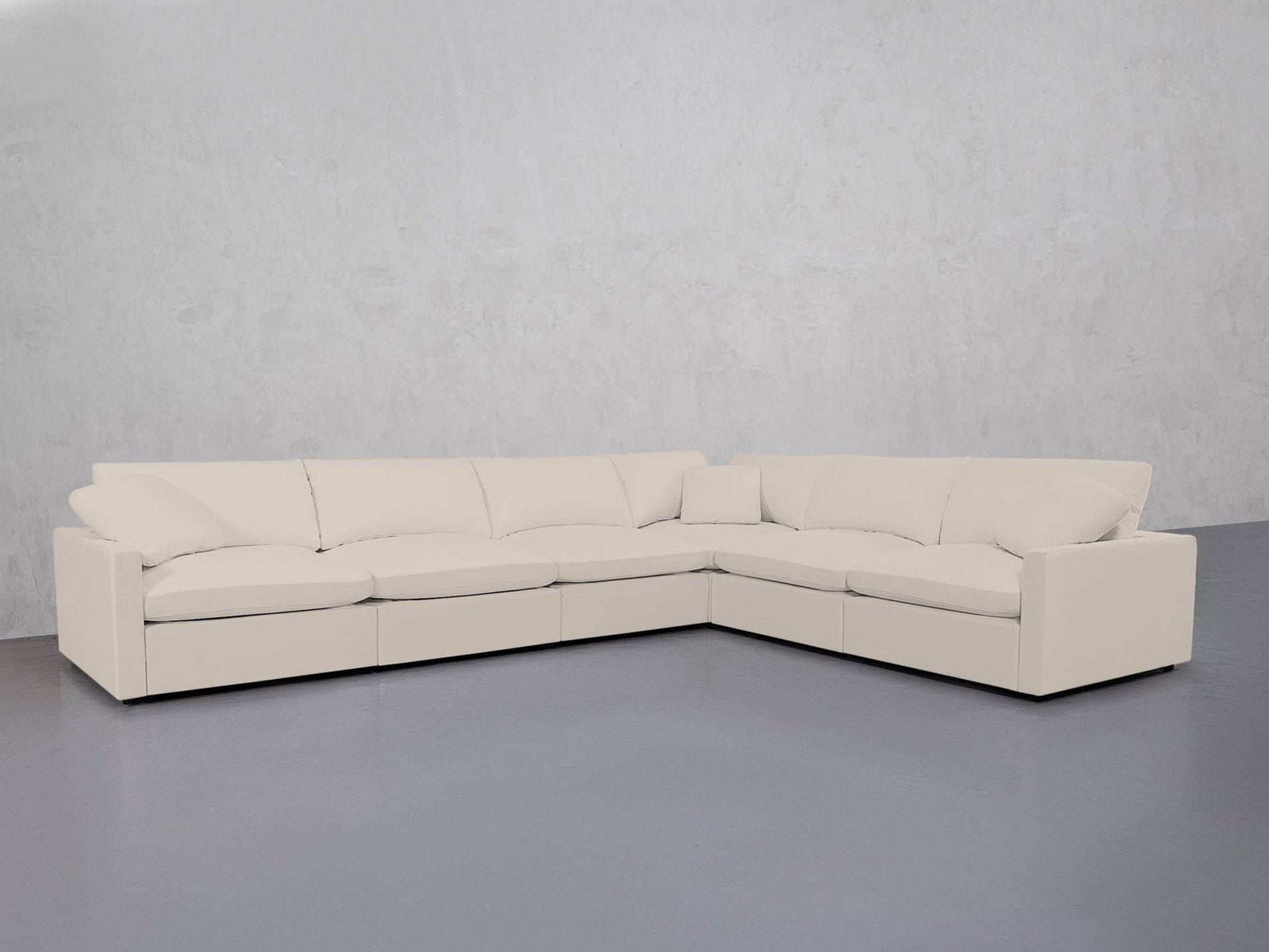 6-Seat Modular Corner Right Sectional (Thin Arms) - 7th Avenue