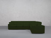 6-Seat Modular Corner Right Sectional (Thin Arms) - 7th Avenue