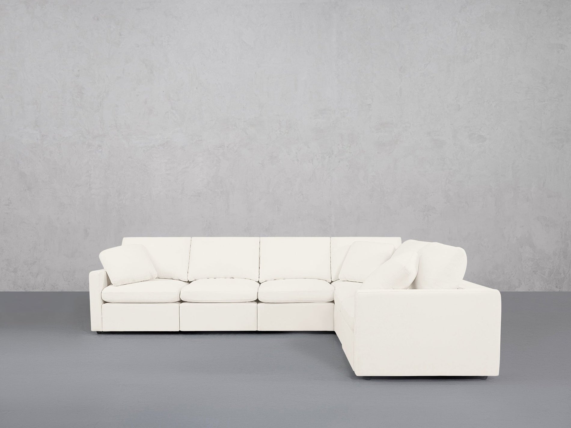6-Seat Modular Corner Right Sectional (Thin Arms) - 7th Avenue