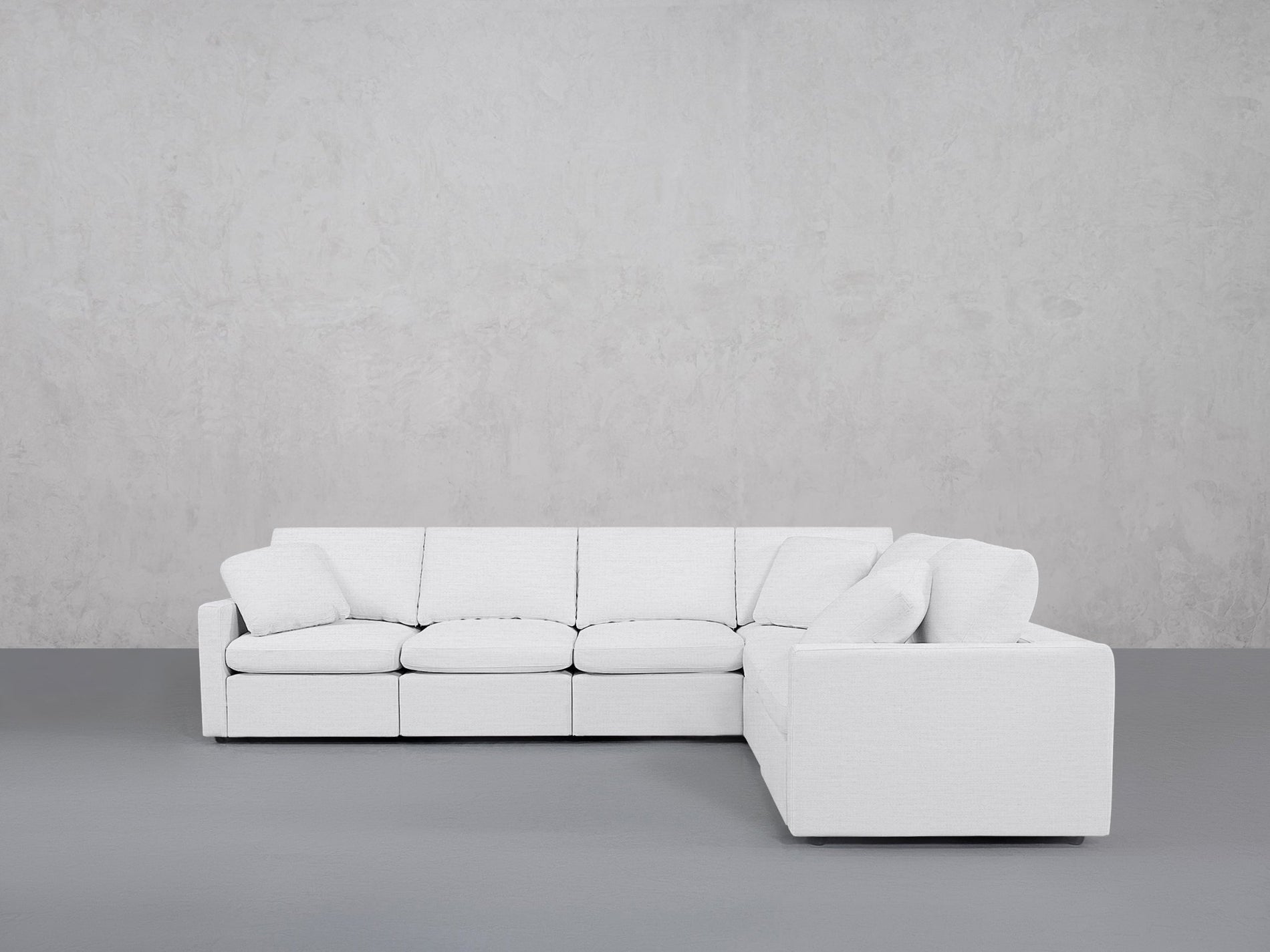6-Seat Modular Corner Right Sectional (Thin Arms) - 7th Avenue