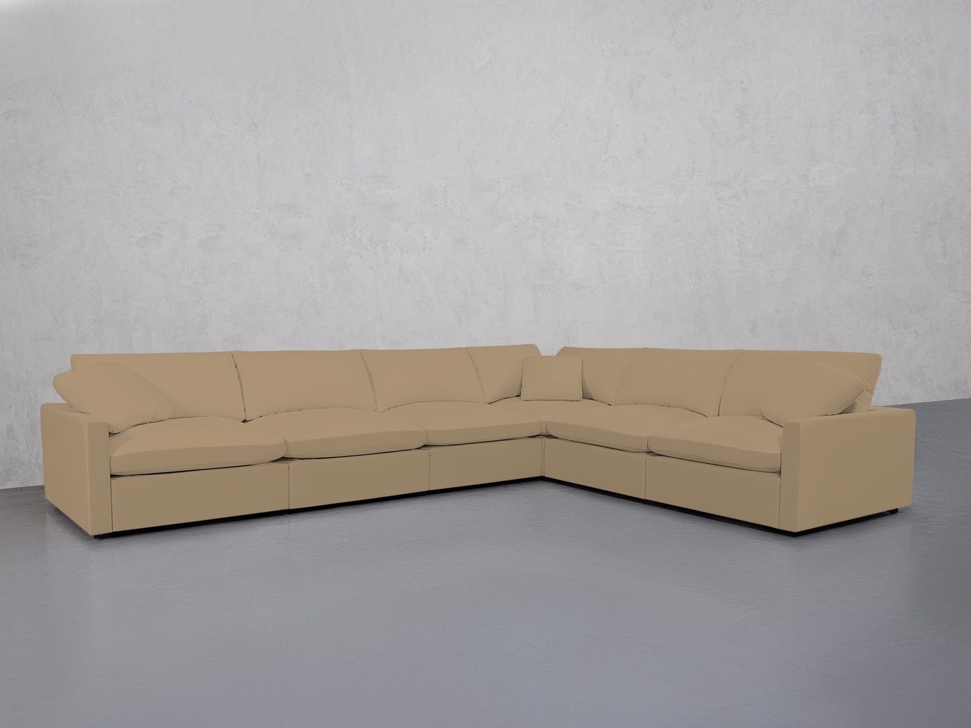 6-Seat Modular Corner Right Sectional (Thin Arms) - 7th Avenue