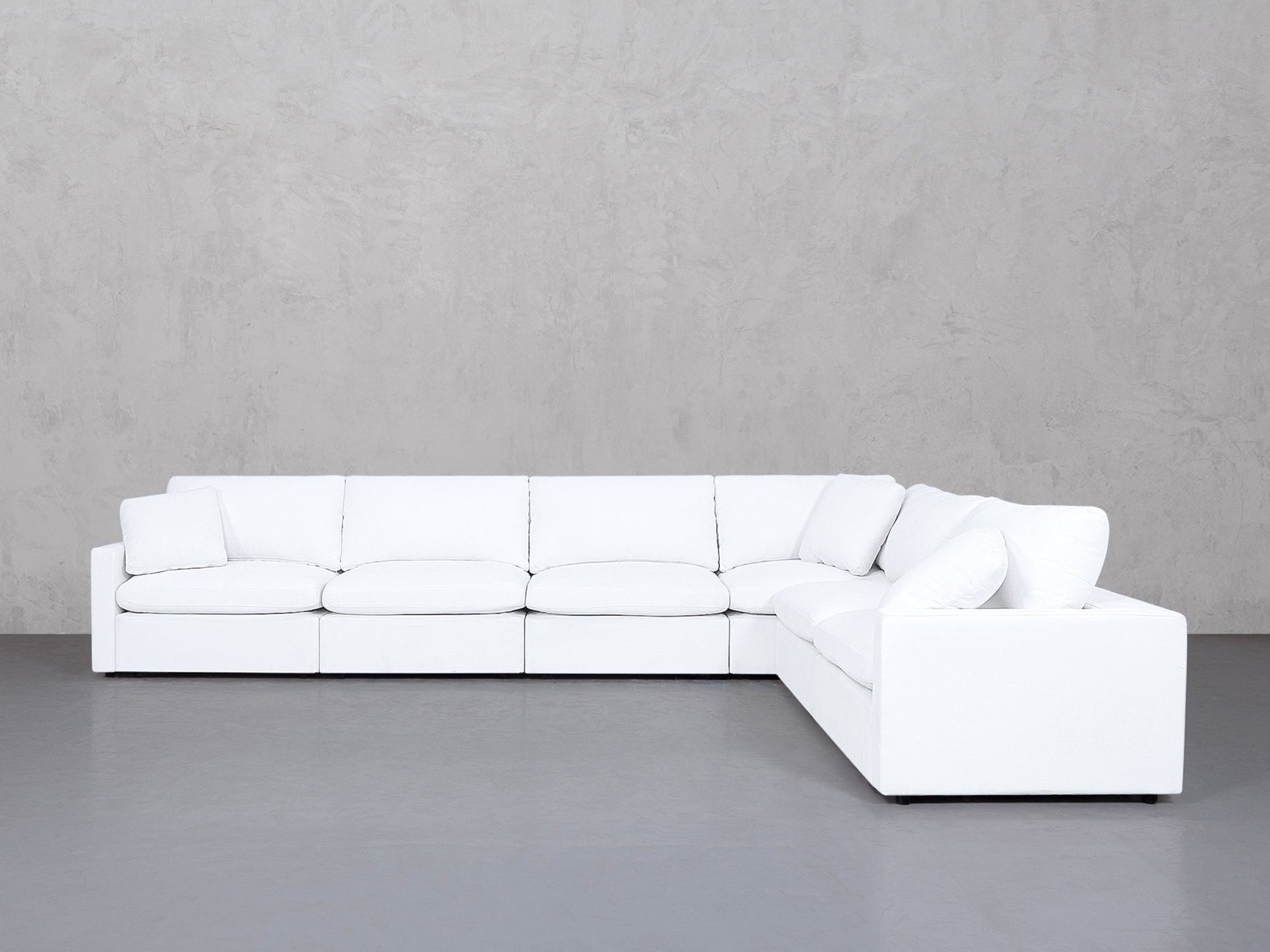6-Seat Modular Corner Right Sectional (Thin Arms) - 7th Avenue