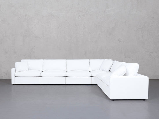 6-Seat Modular Corner Right Sectional (Thin Arms) - 7th Avenue
