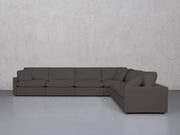 6-Seat Modular Corner Right Sectional (Thin Arms) - 7th Avenue