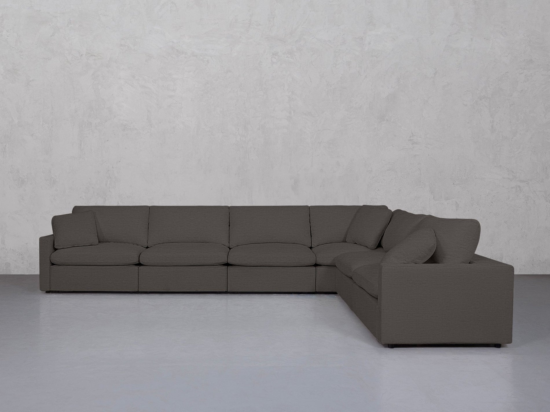 6-Seat Modular Corner Right Sectional (Thin Arms) - 7th Avenue