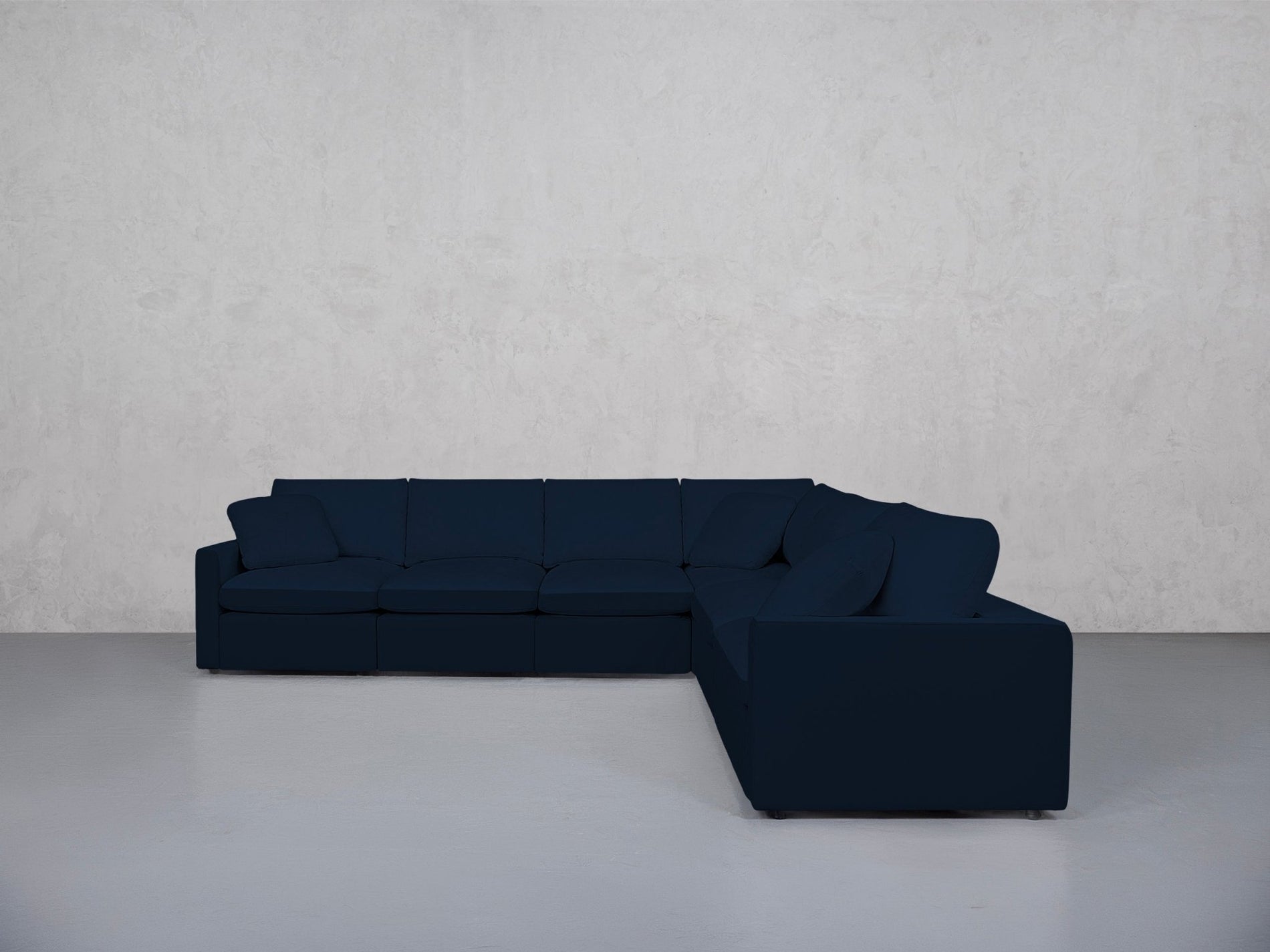 6-Seat Modular Corner Right Sectional (Thin Arms) - 7th Avenue