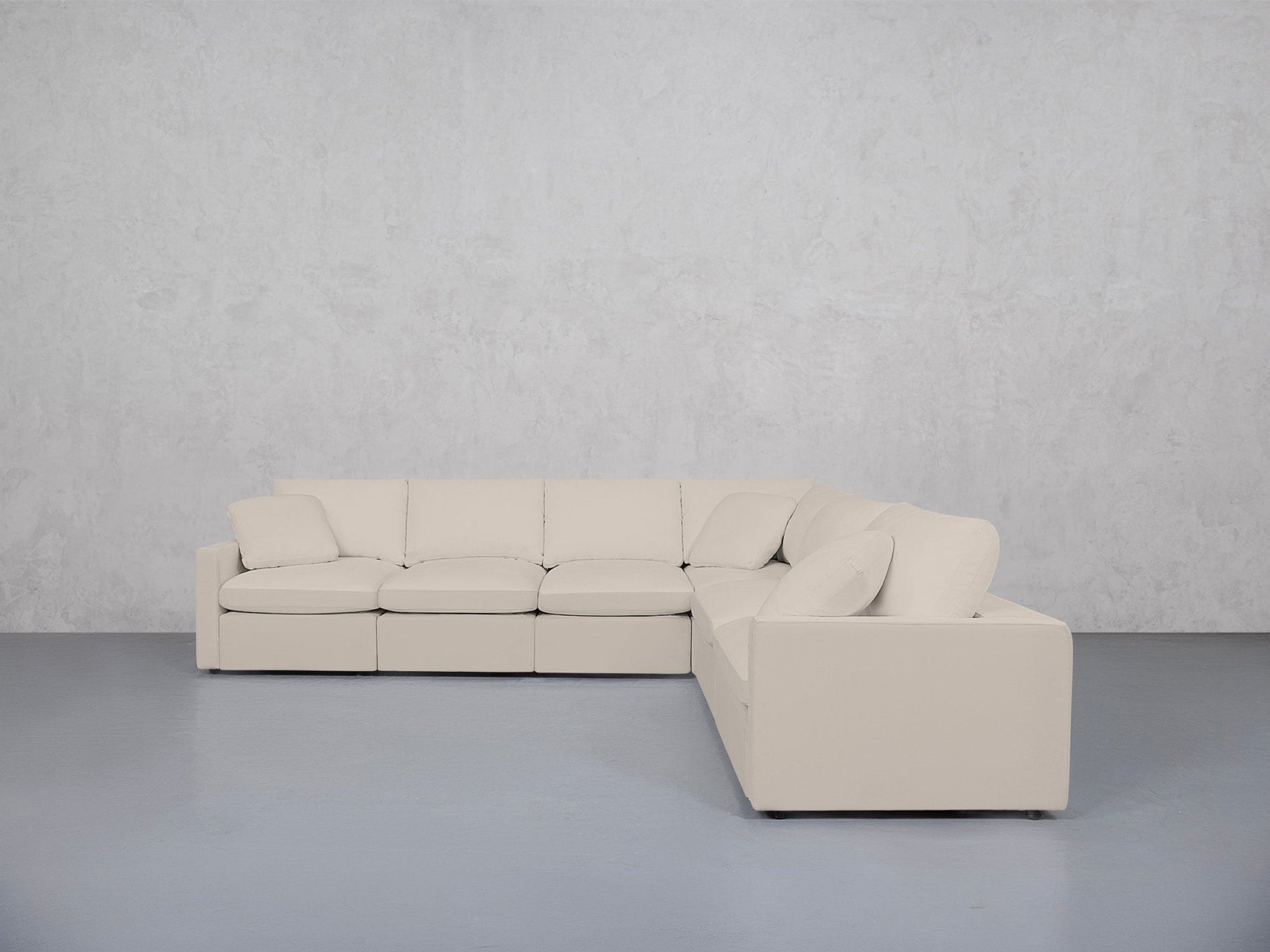 6-Seat Modular Corner Right Sectional (Thin Arms) - 7th Avenue